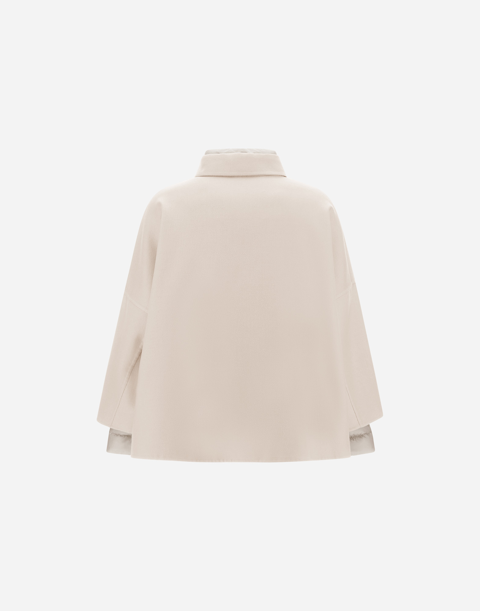 Herno Shacket In Double Wool And Nylon Ultralight In Chantilly