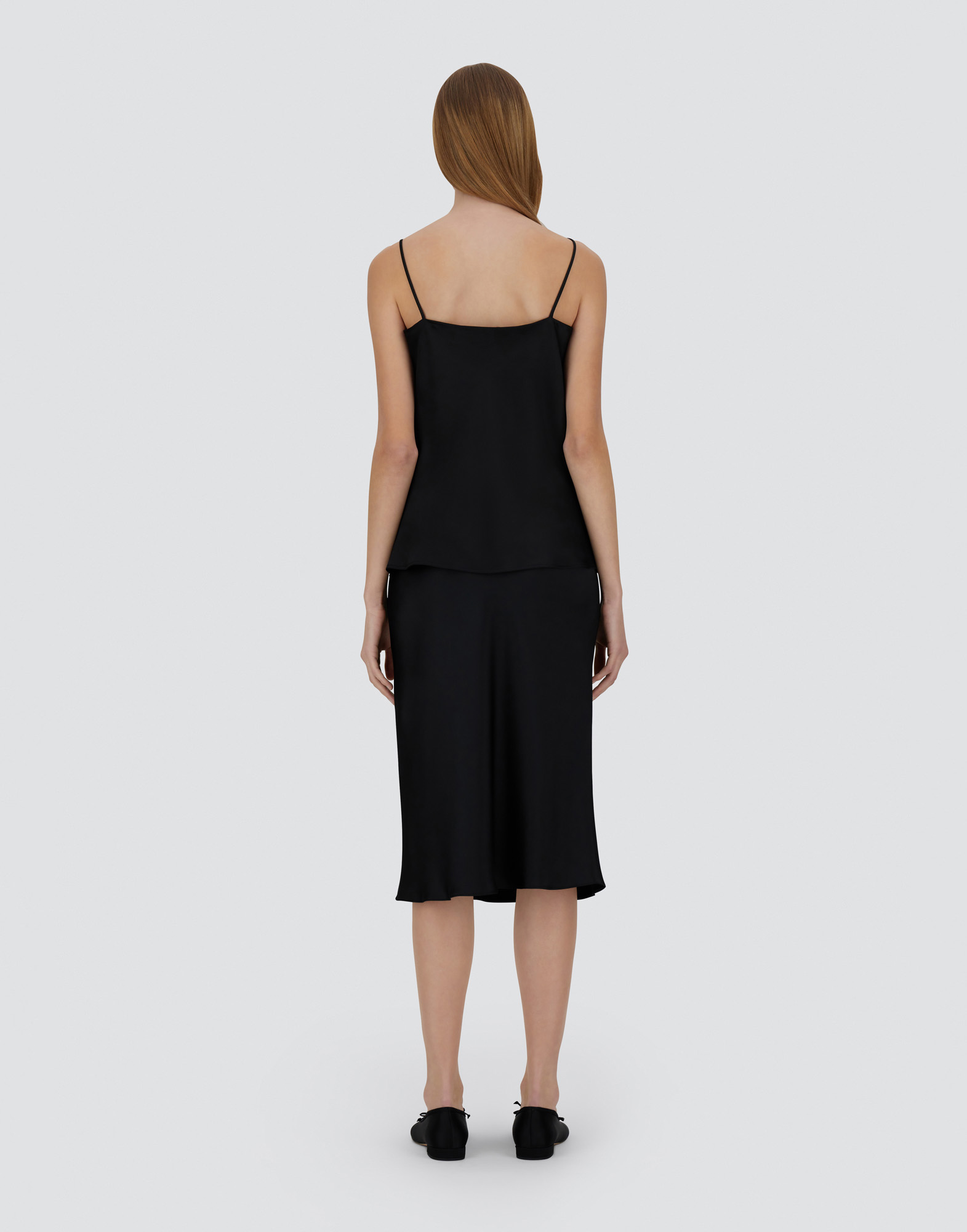 Herno Resort Top In Satin Effect In Black