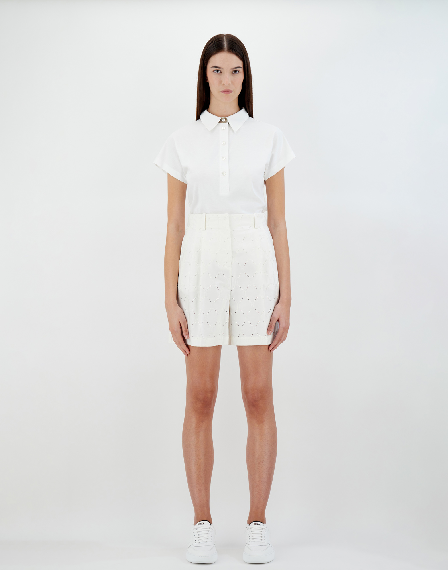 Herno エンブロイダリー Delon ショートパンツ In White