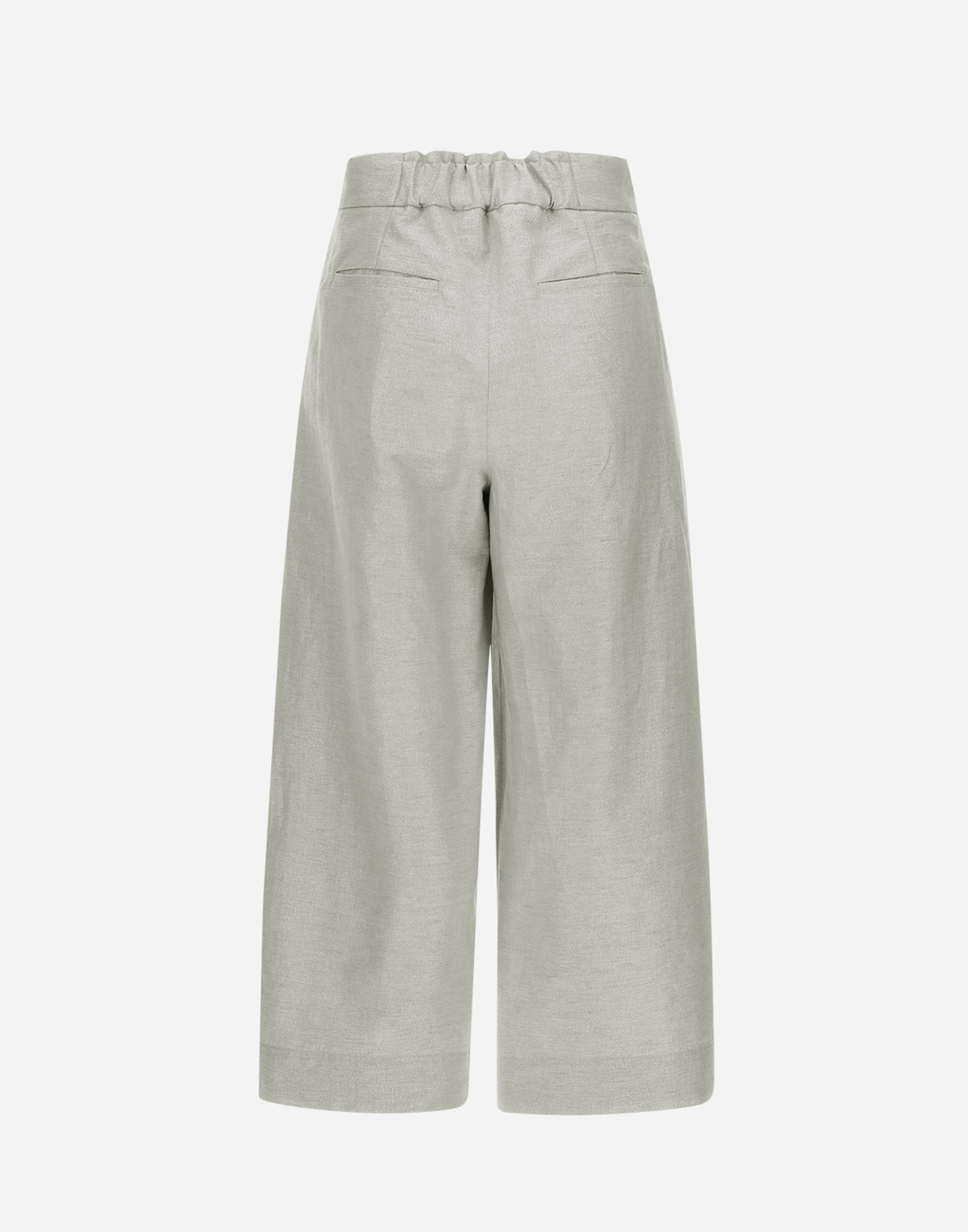Herno Bright Linen Trousers In Chantilly