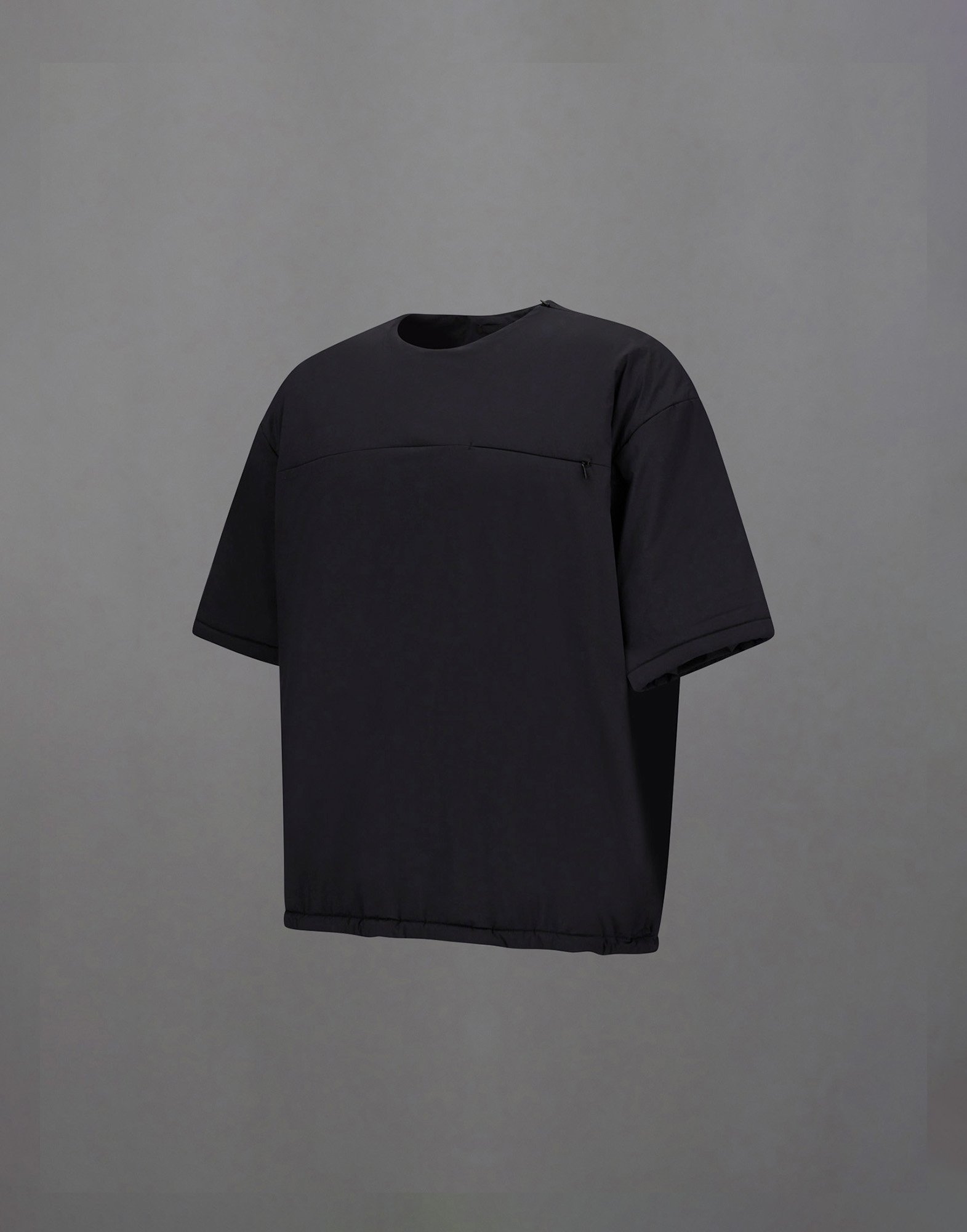 Herno Laminar T-shirt In Extra Light Stretch Padded In Black