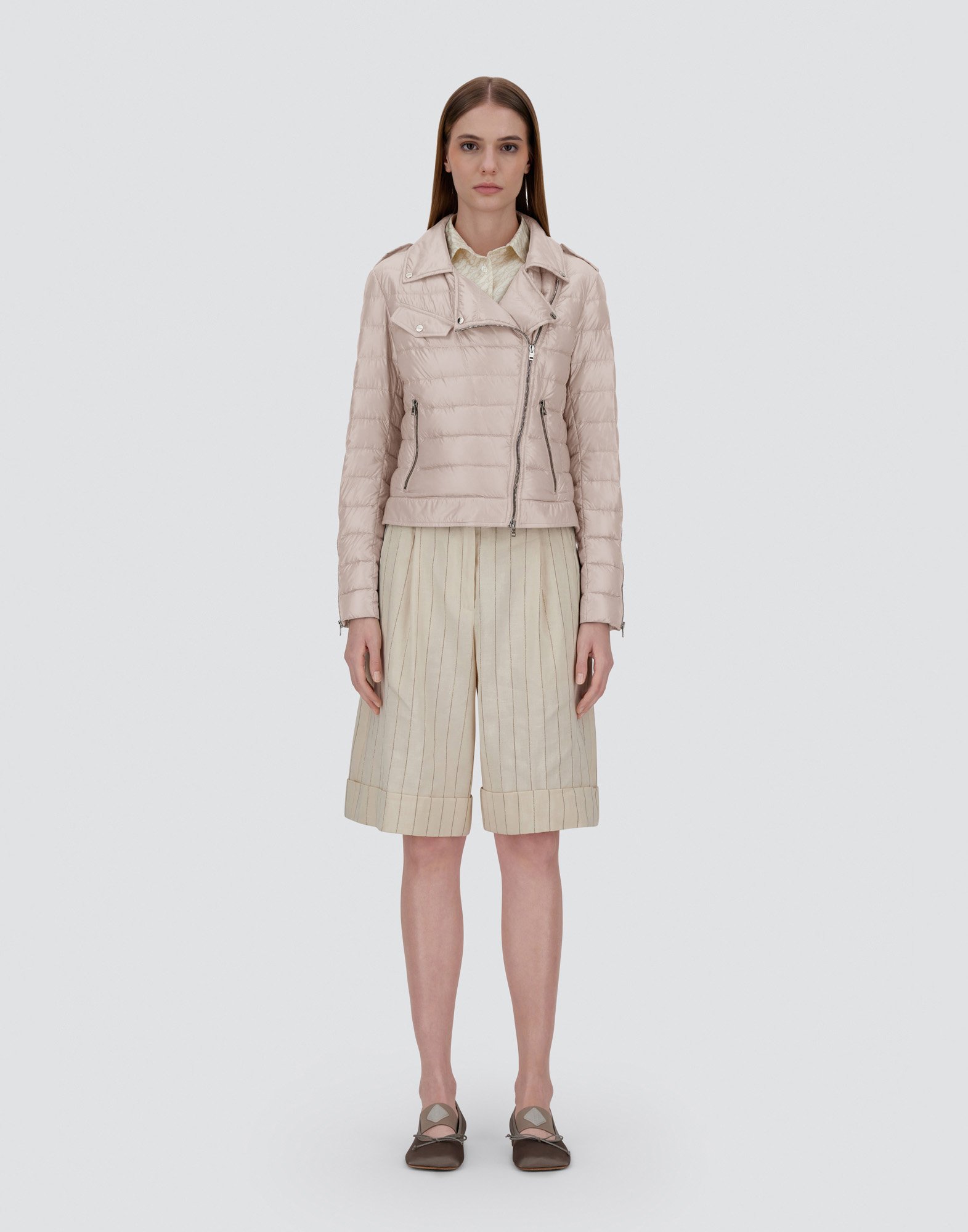 Herno Bomber Jacket In Nylon Ultralight In Chantilly