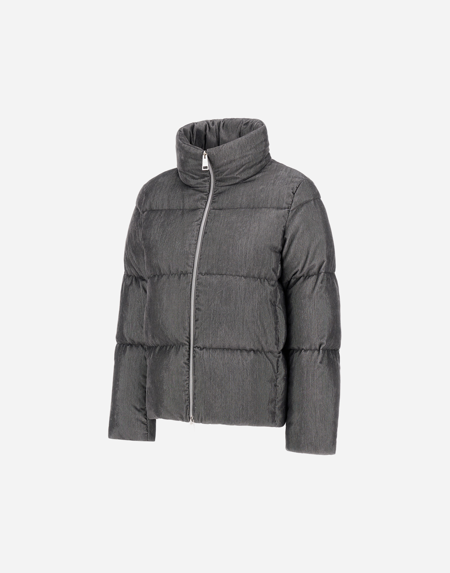 Herno High Collar Padded Jacket Lurex Highlights