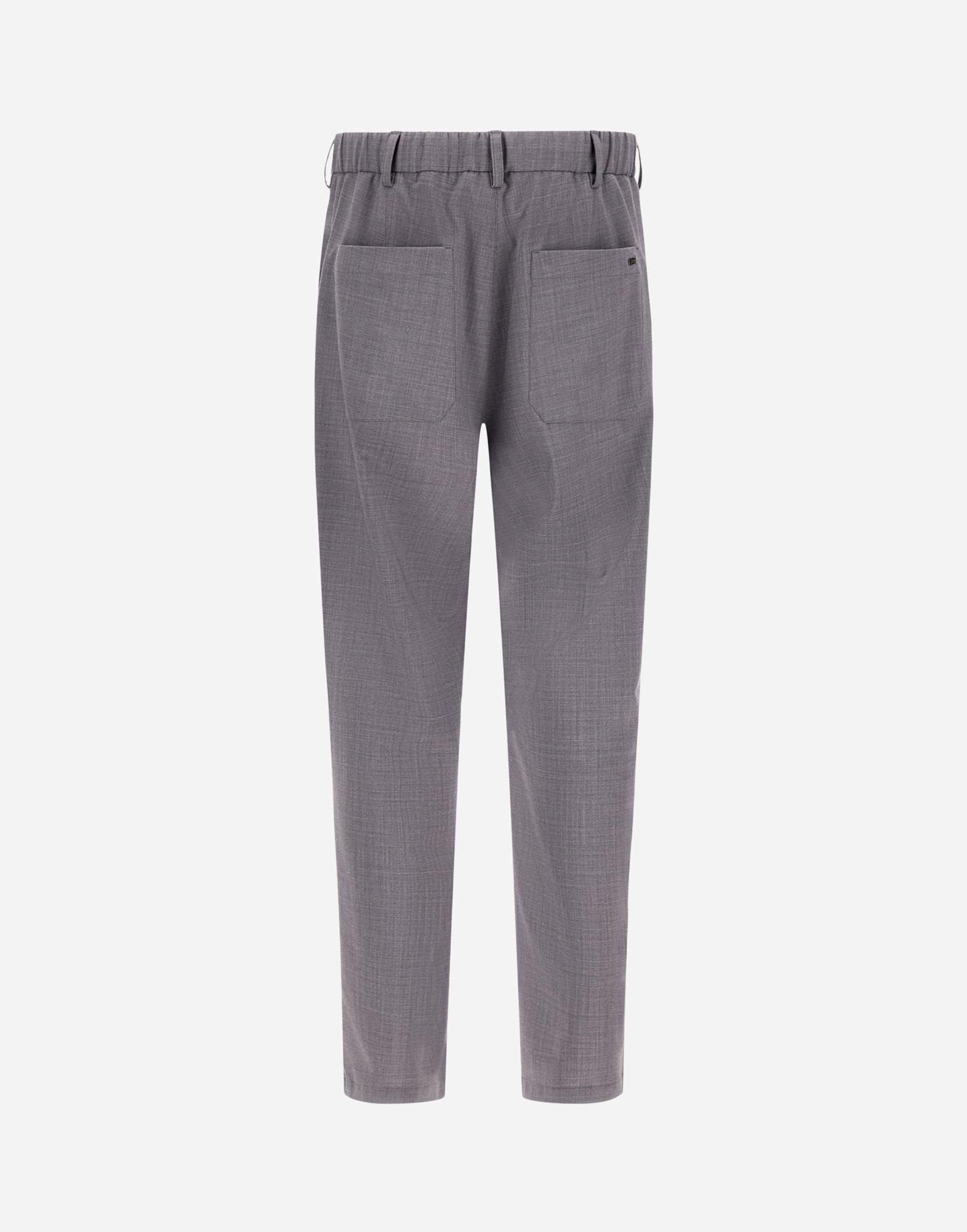Herno Light Wool Blend Trousers In Grey