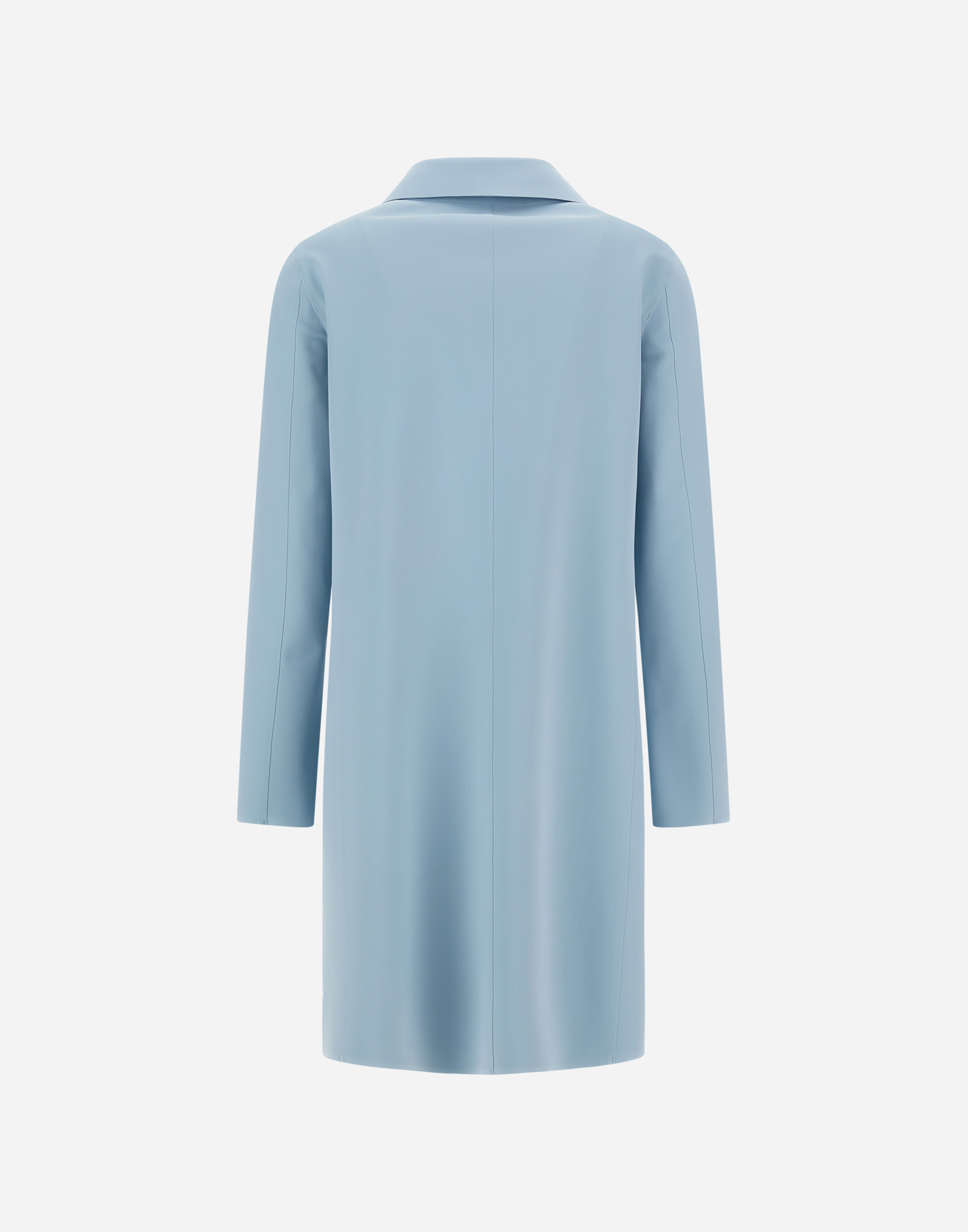 Herno Coat In First-act Pef In Light Blue