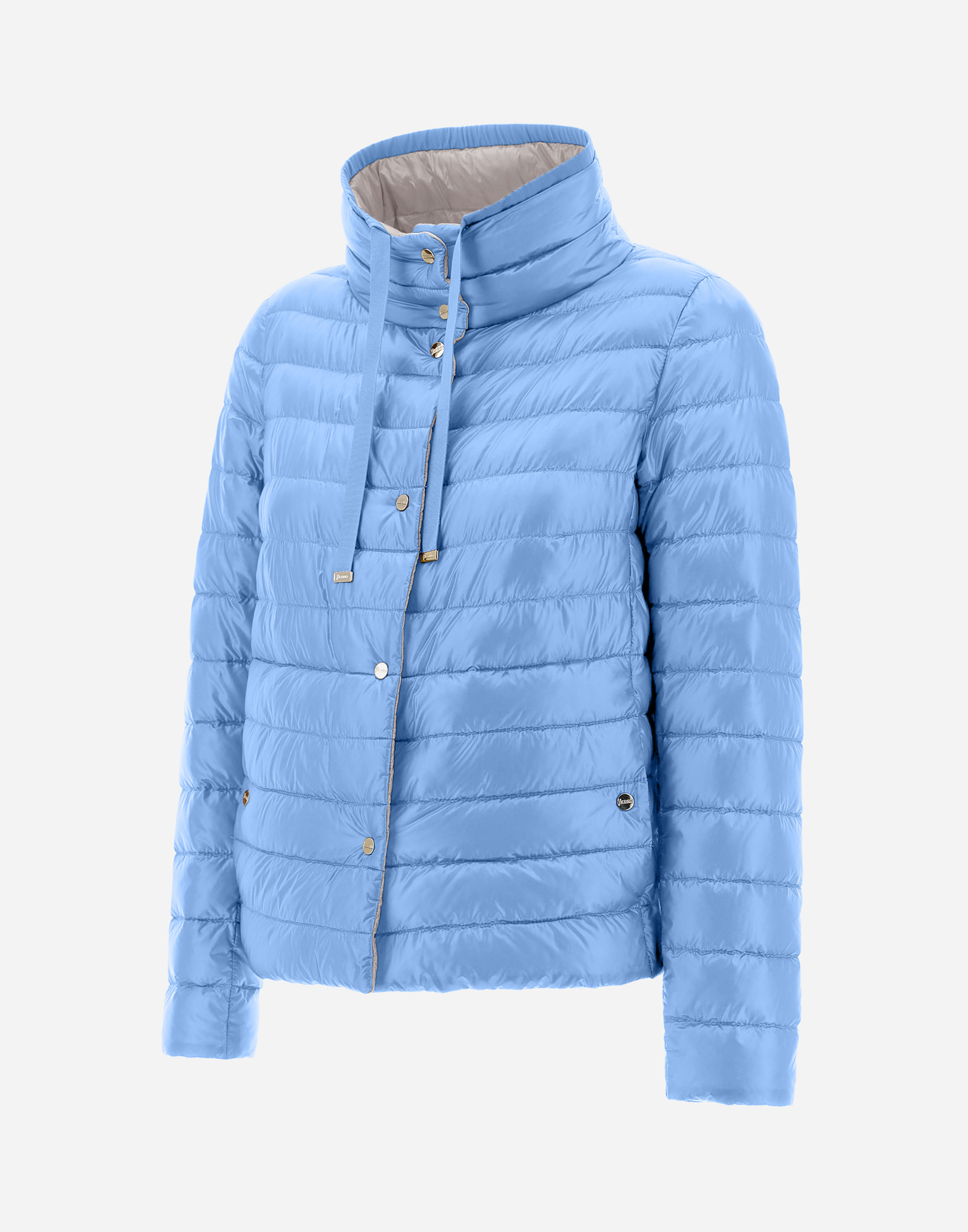 Herno Reversible Nylon Ultralight Cape In Slate