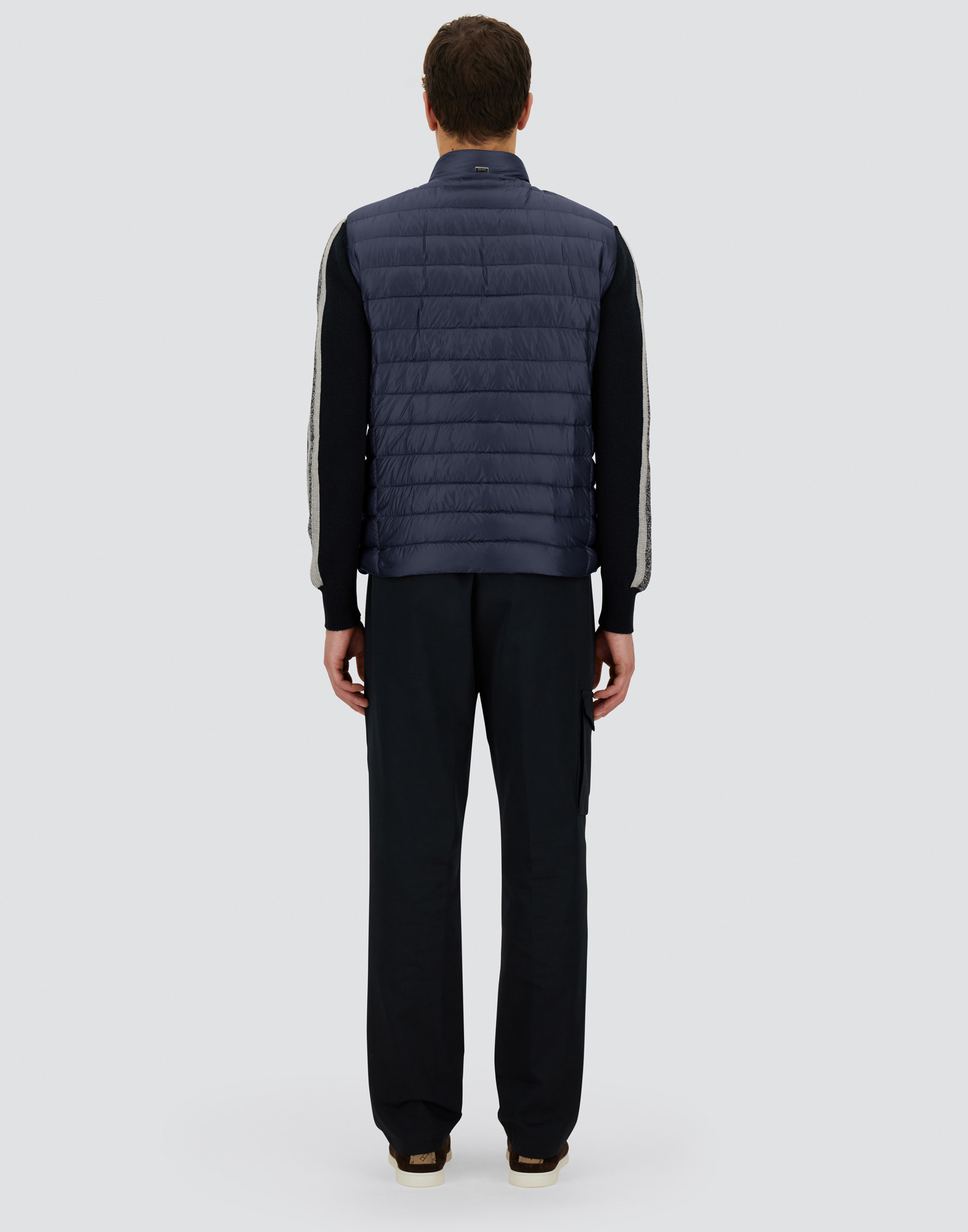 Herno Resort Vest In Nylon Ultralight In Blue