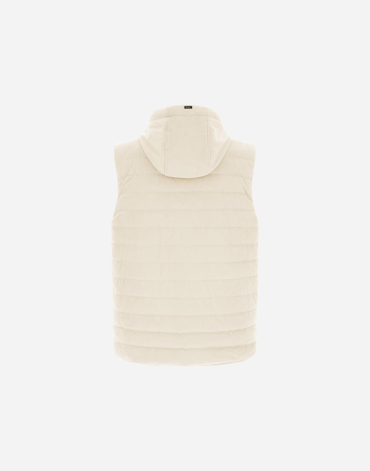 Herno Suede Effect Vest In Chantilly