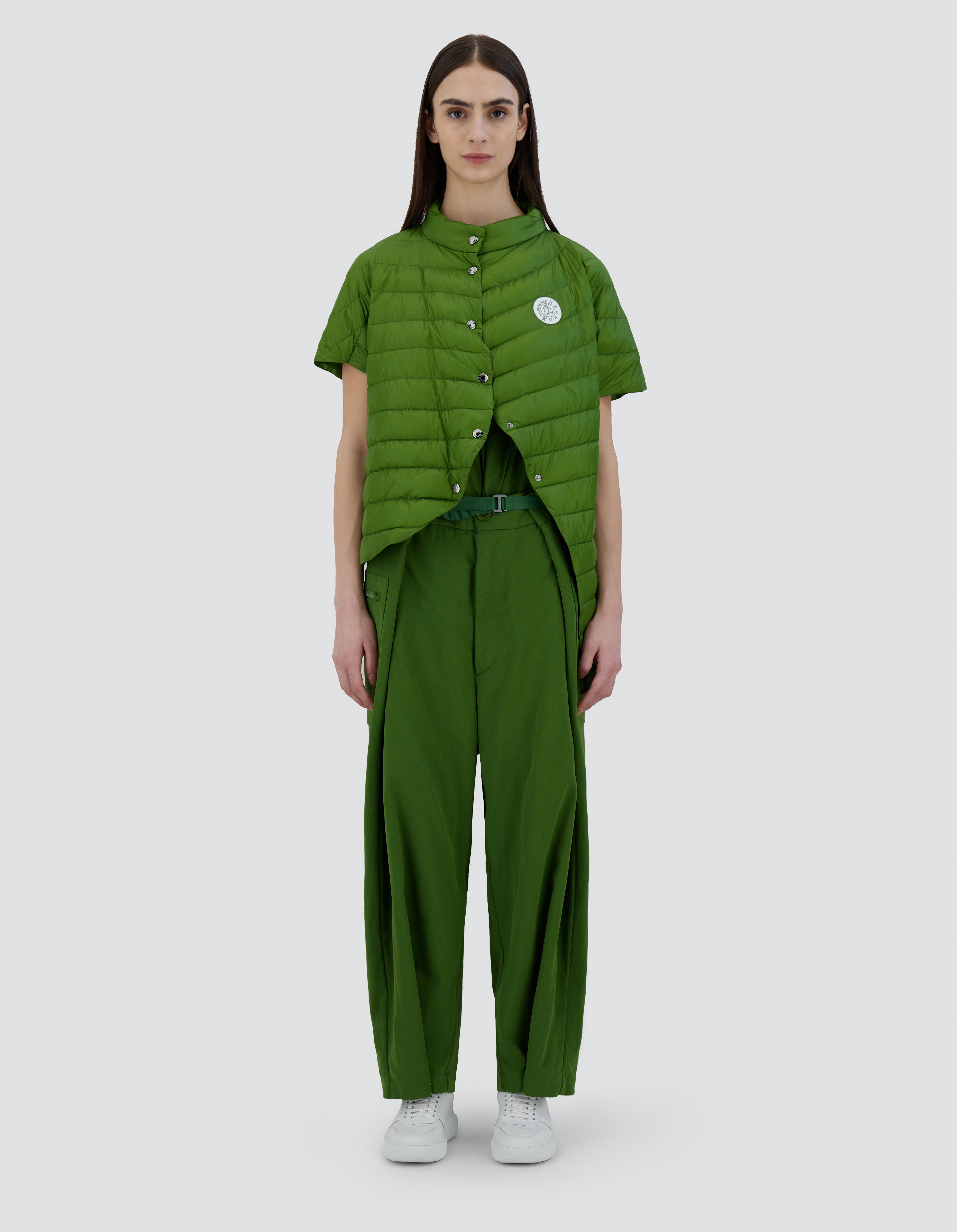 Herno Globe Cape In Fast5degradable In Garden Green