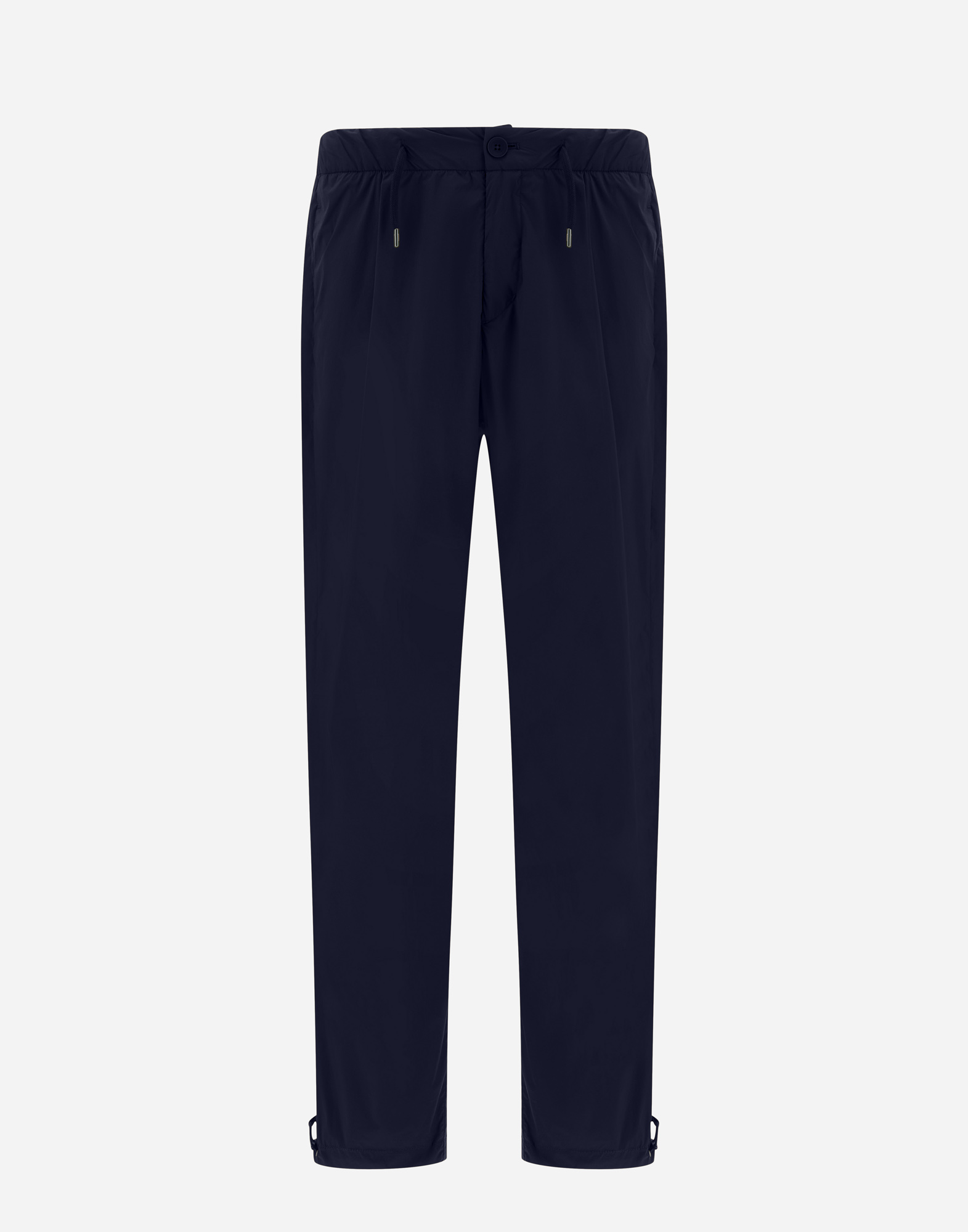 Herno Trousers In Light Nylon Stretch In Blue