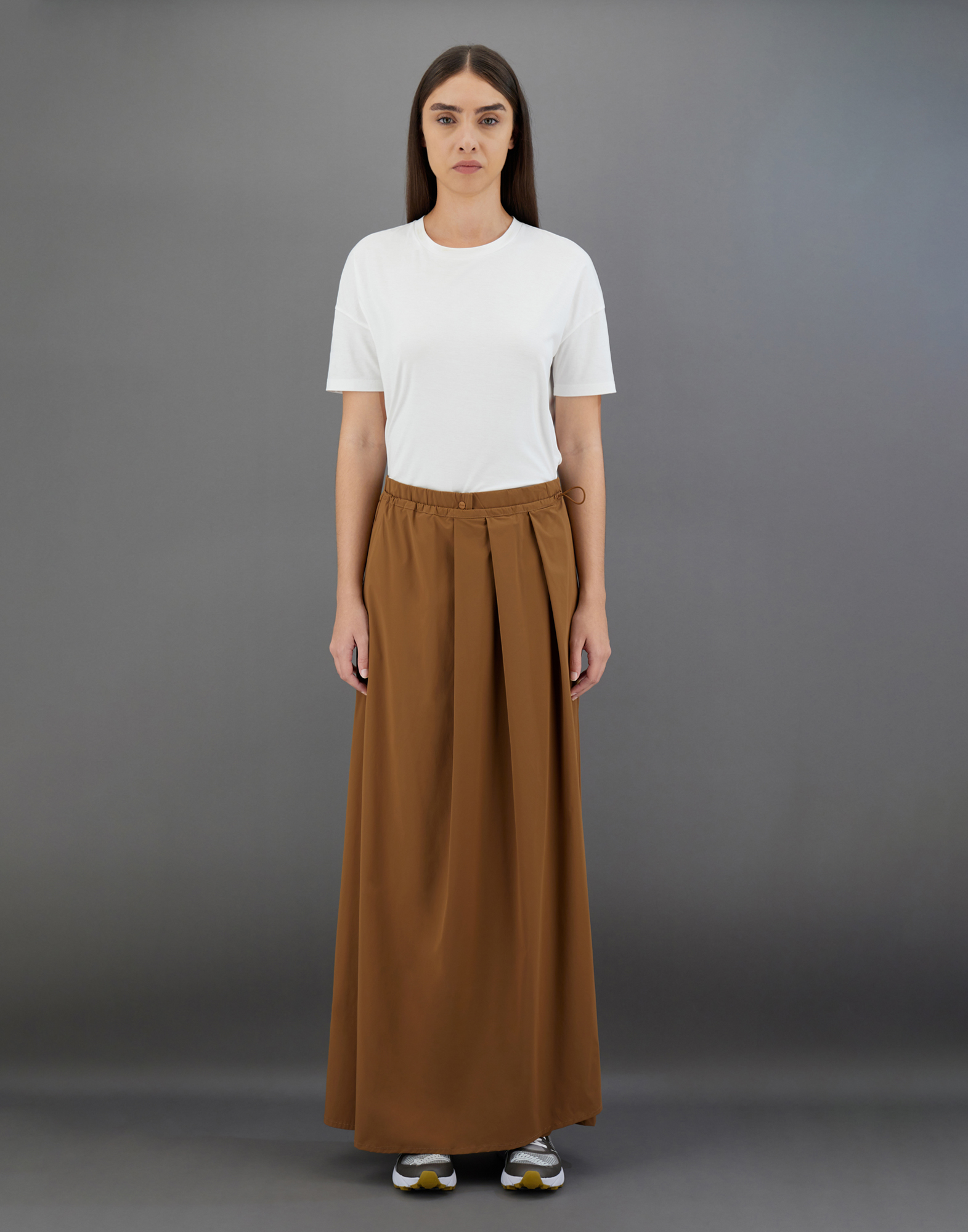 Herno Laminar Culottes In Nylon Maestro In Tobacco