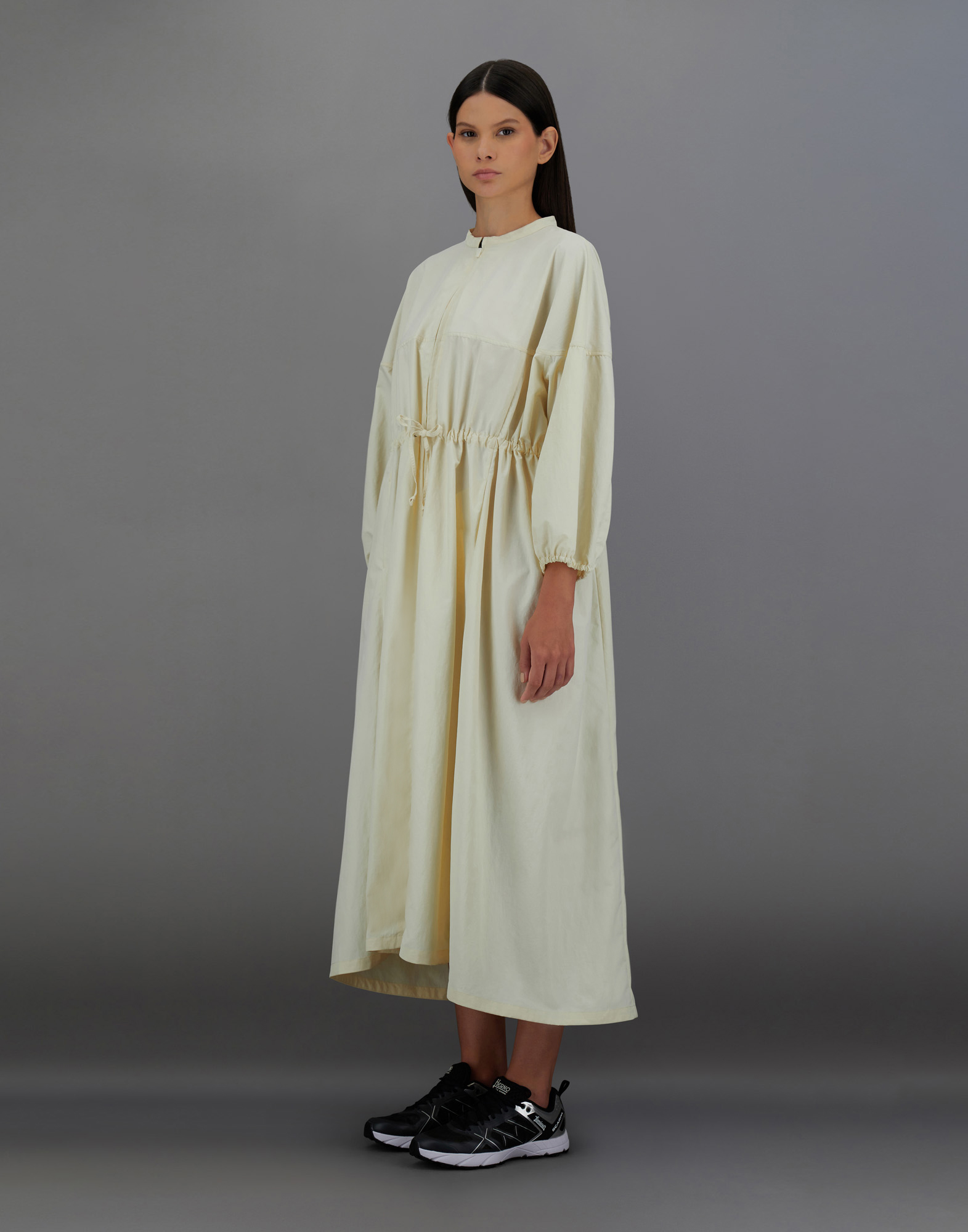 Herno Laminar Dress In Tech-poplin In Cream