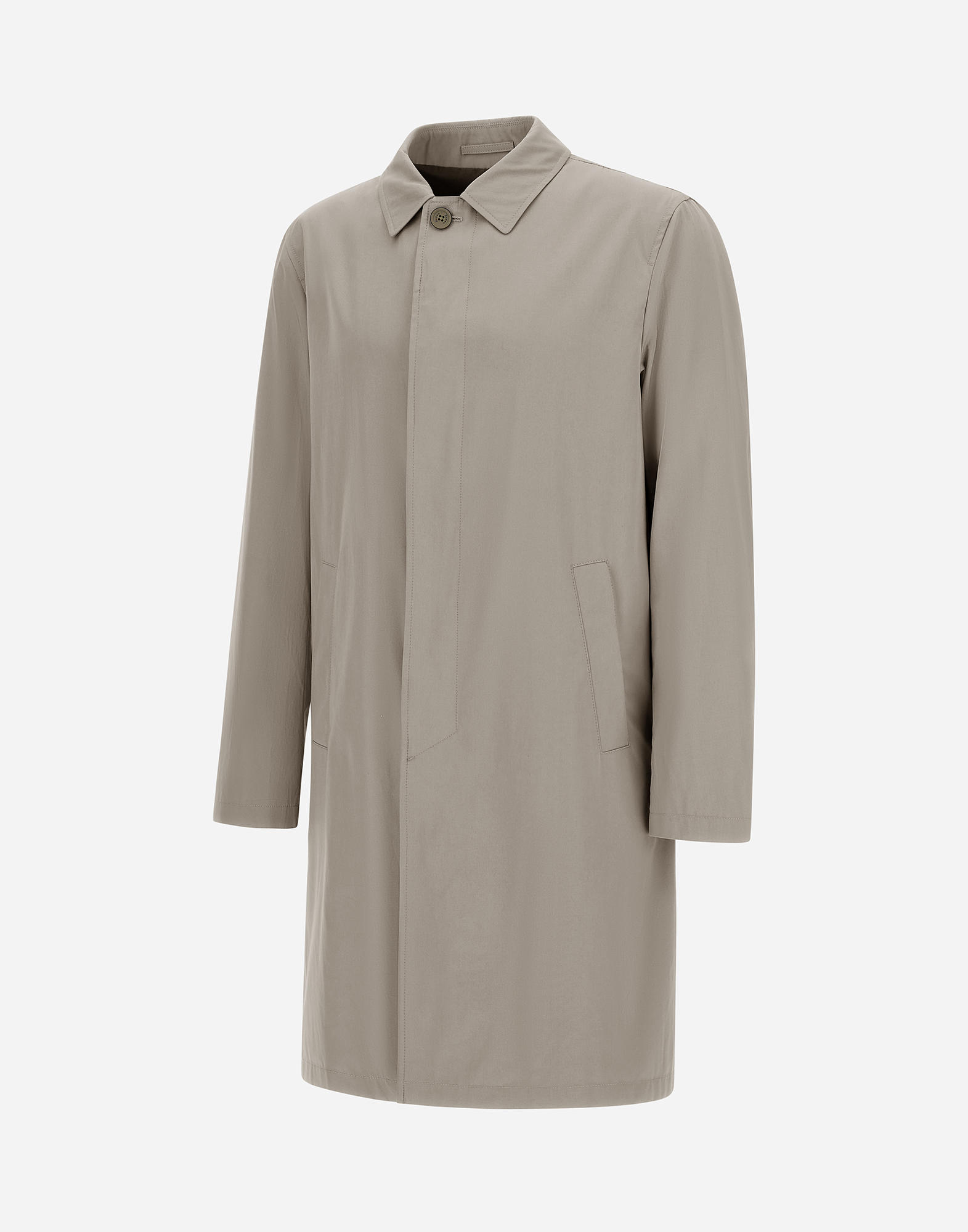 Herno Raincoat In Dean In Dove Grey