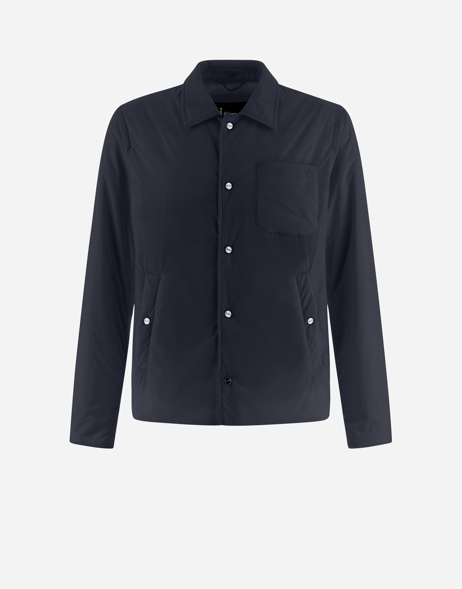 Herno Ecoage Shirt In New Blue