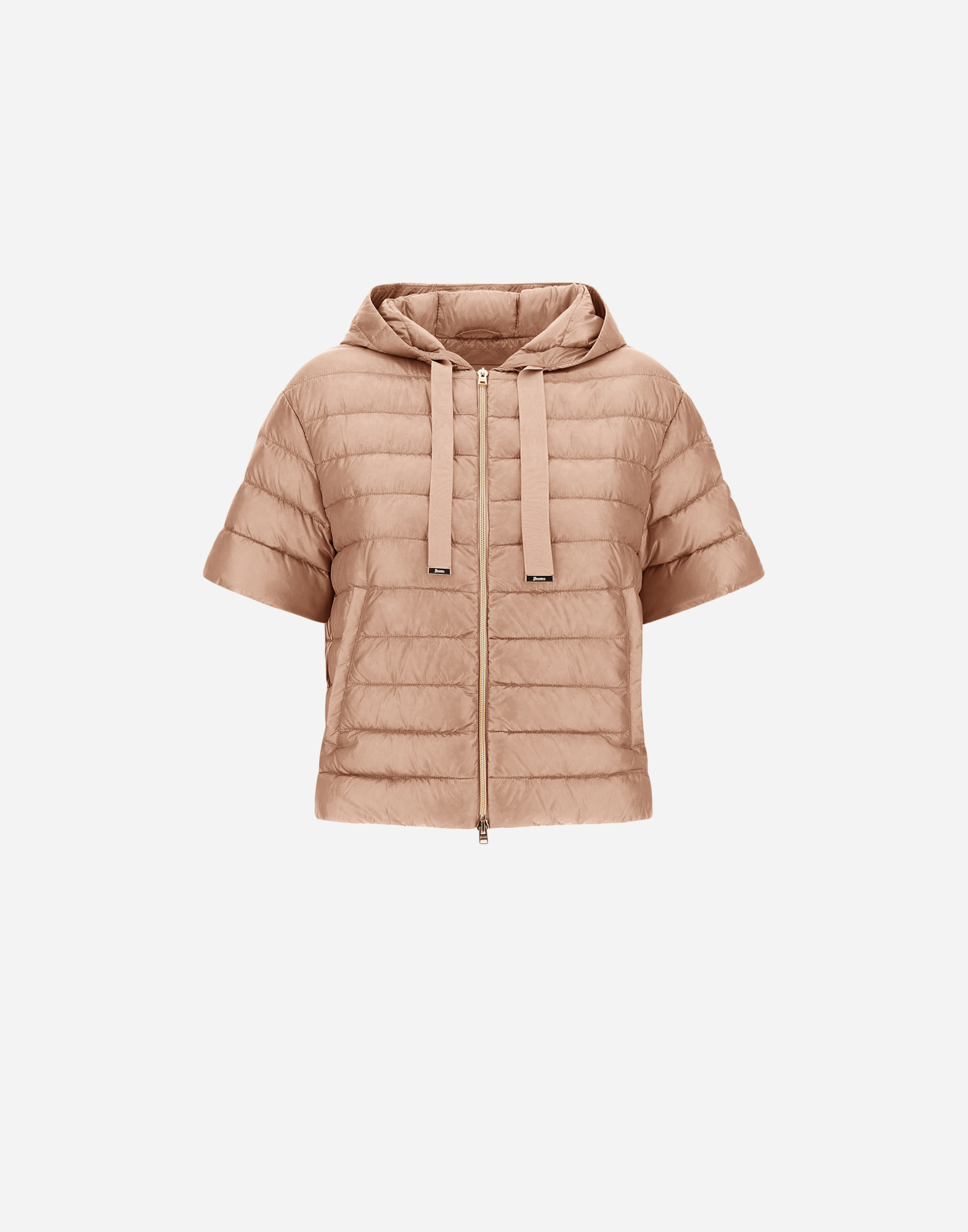 Herno Cape In Nylon Ultralight In Light Pink