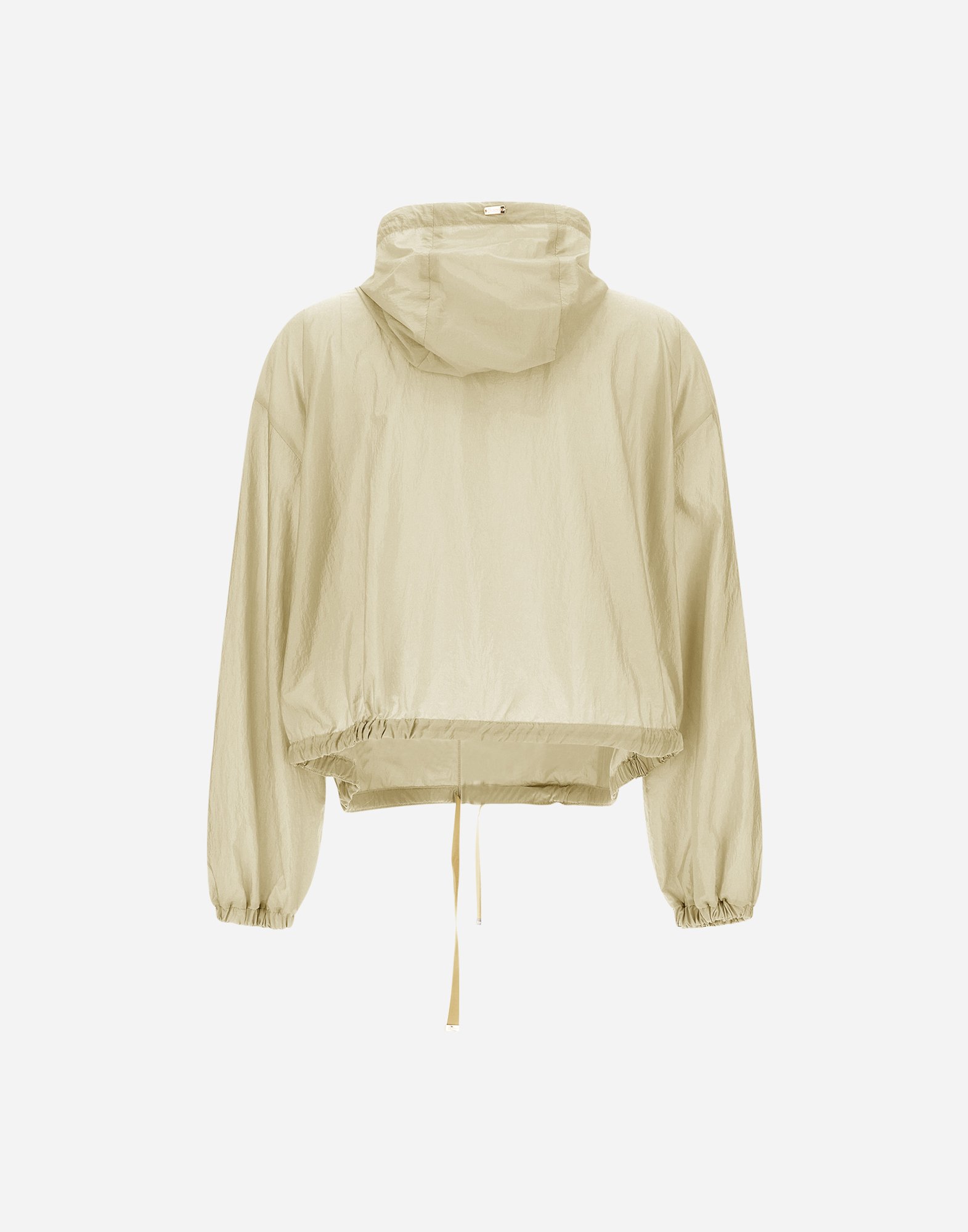 Herno Shiny Tech Crinkle Jacket In Ivory