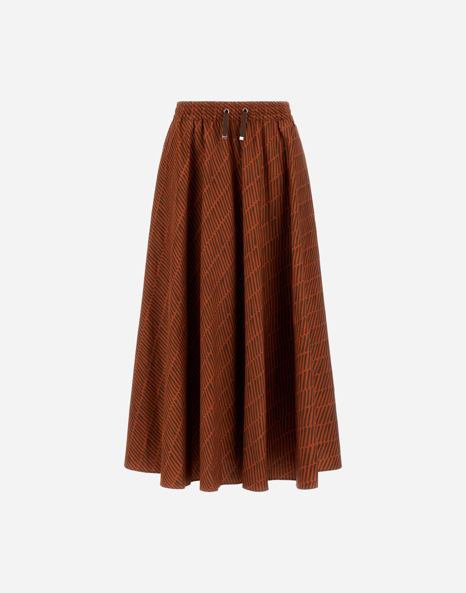 Herno Resort Skirt In Cotton Spike Print