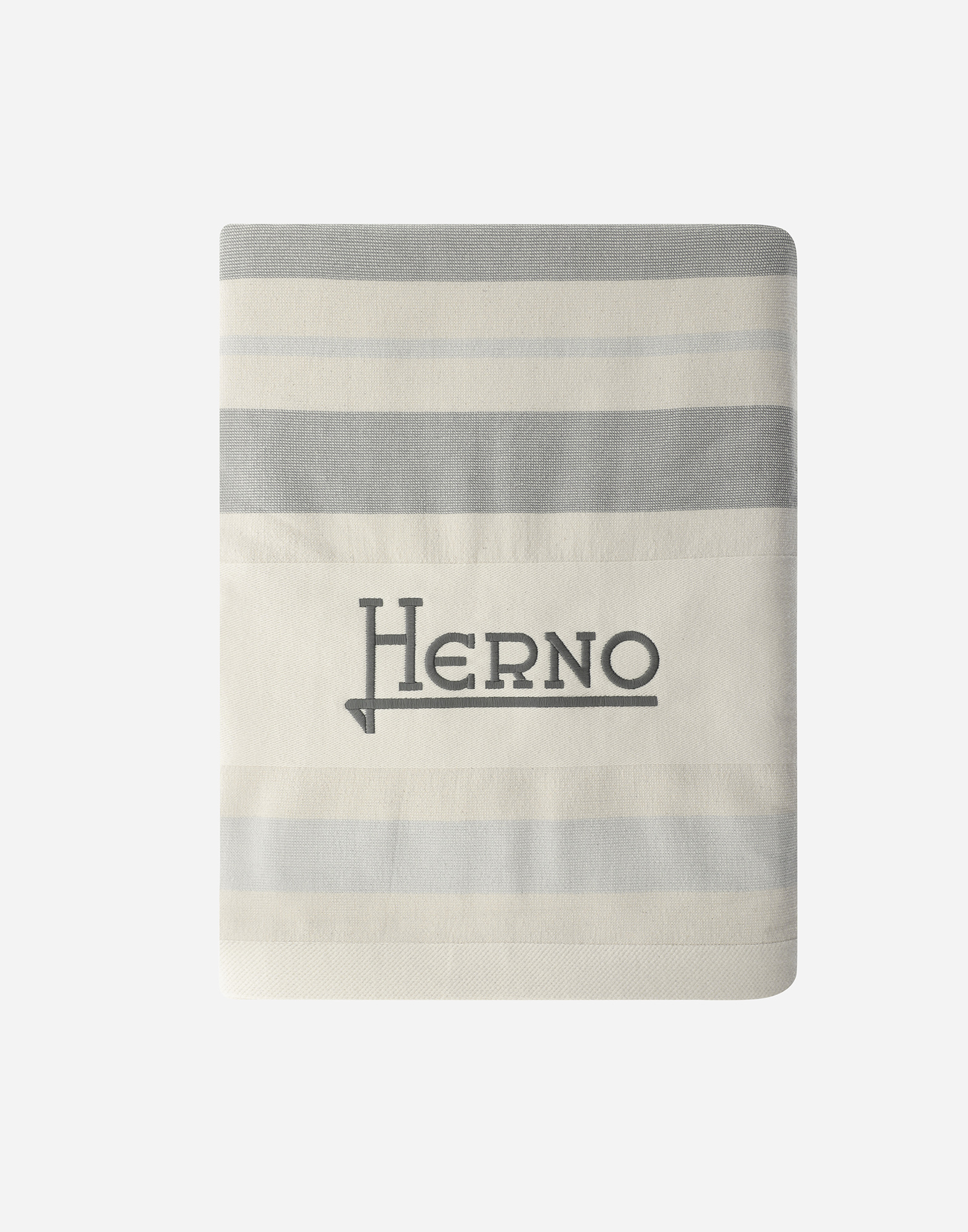 Herno Resort Beach Towel In Summer Accessories In Grey/cream