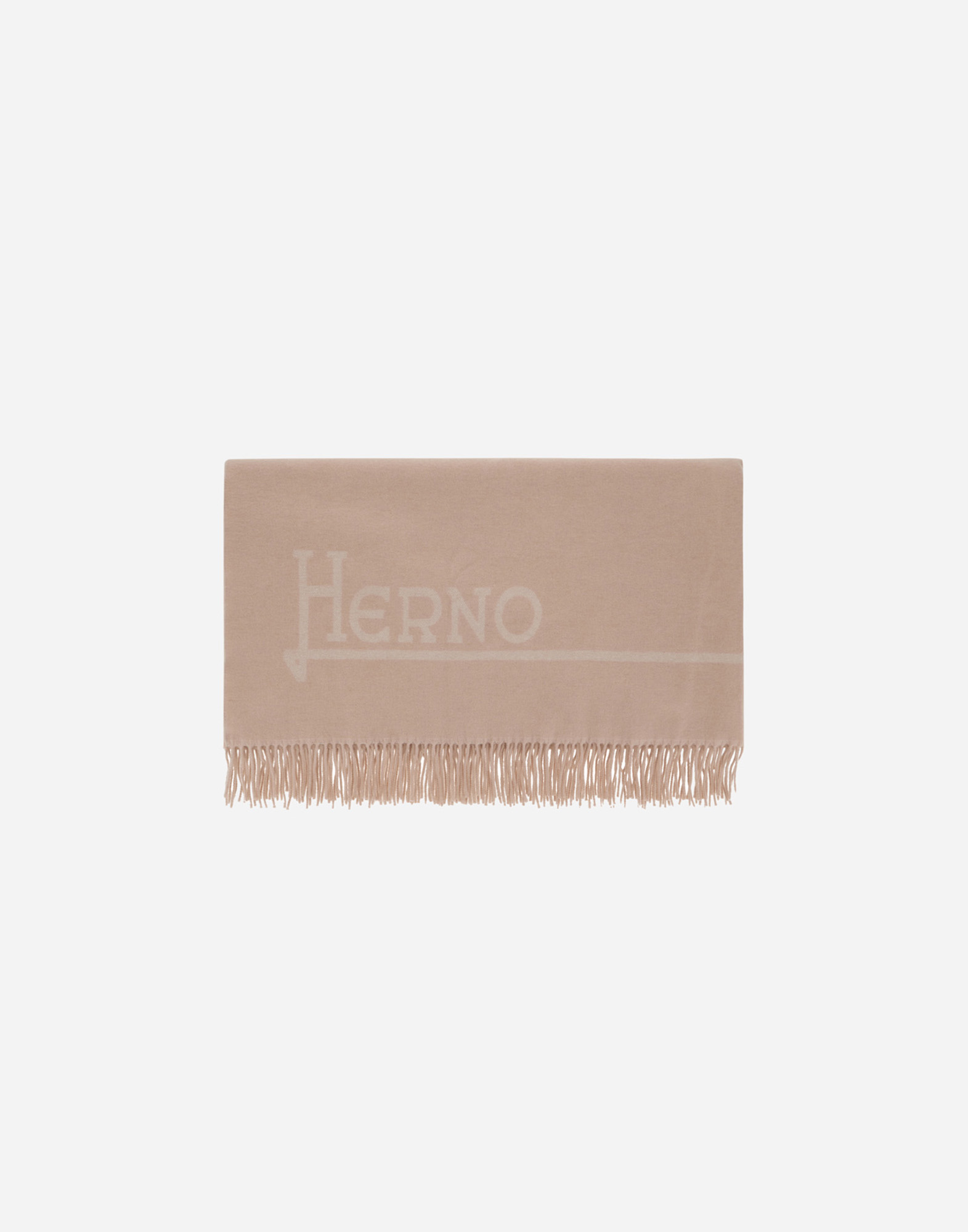 Herno Soft Wool And Cashmere Blanket In Chantilly