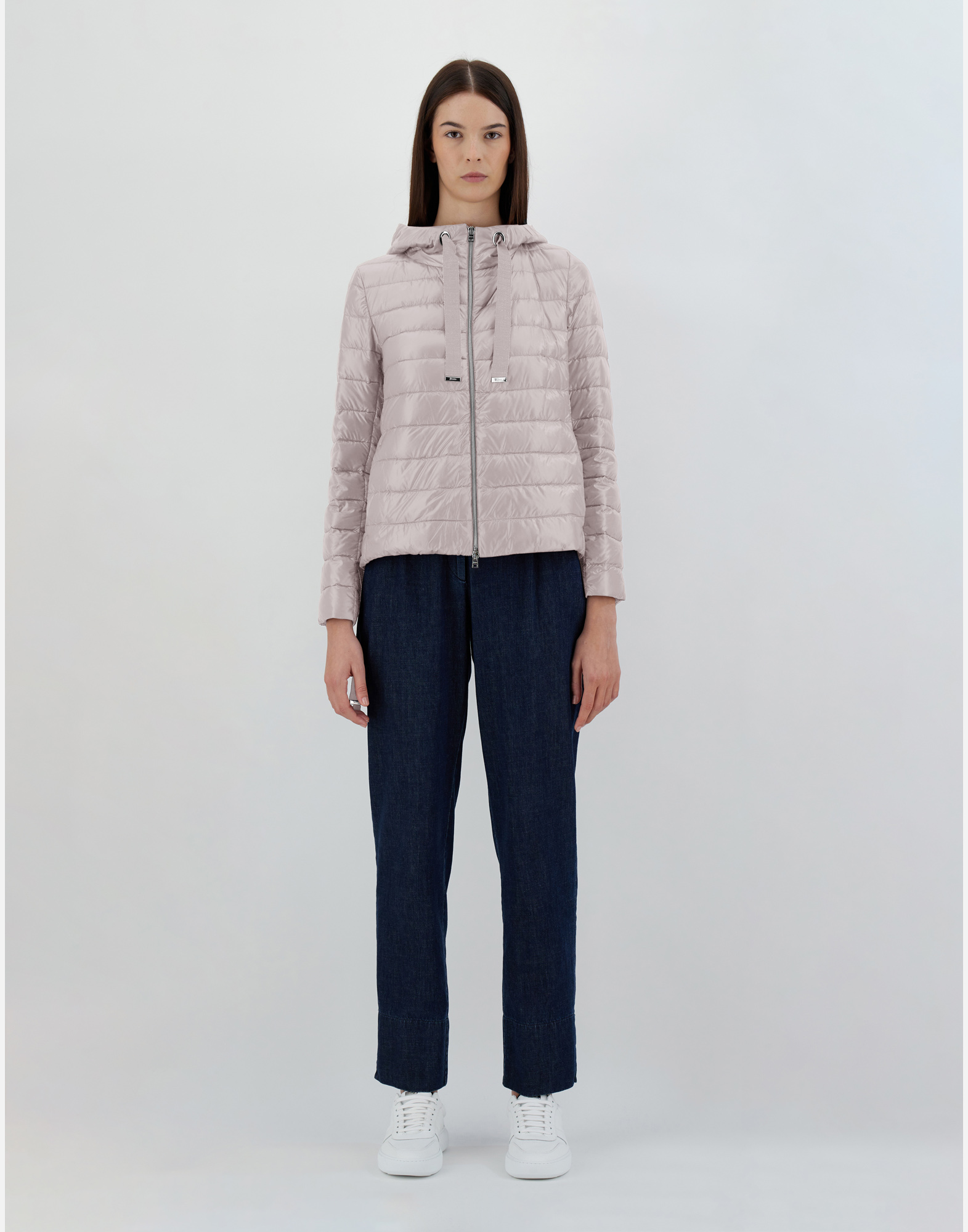 Herno Bomber Jacket In Nylon Ultralight In Chantilly