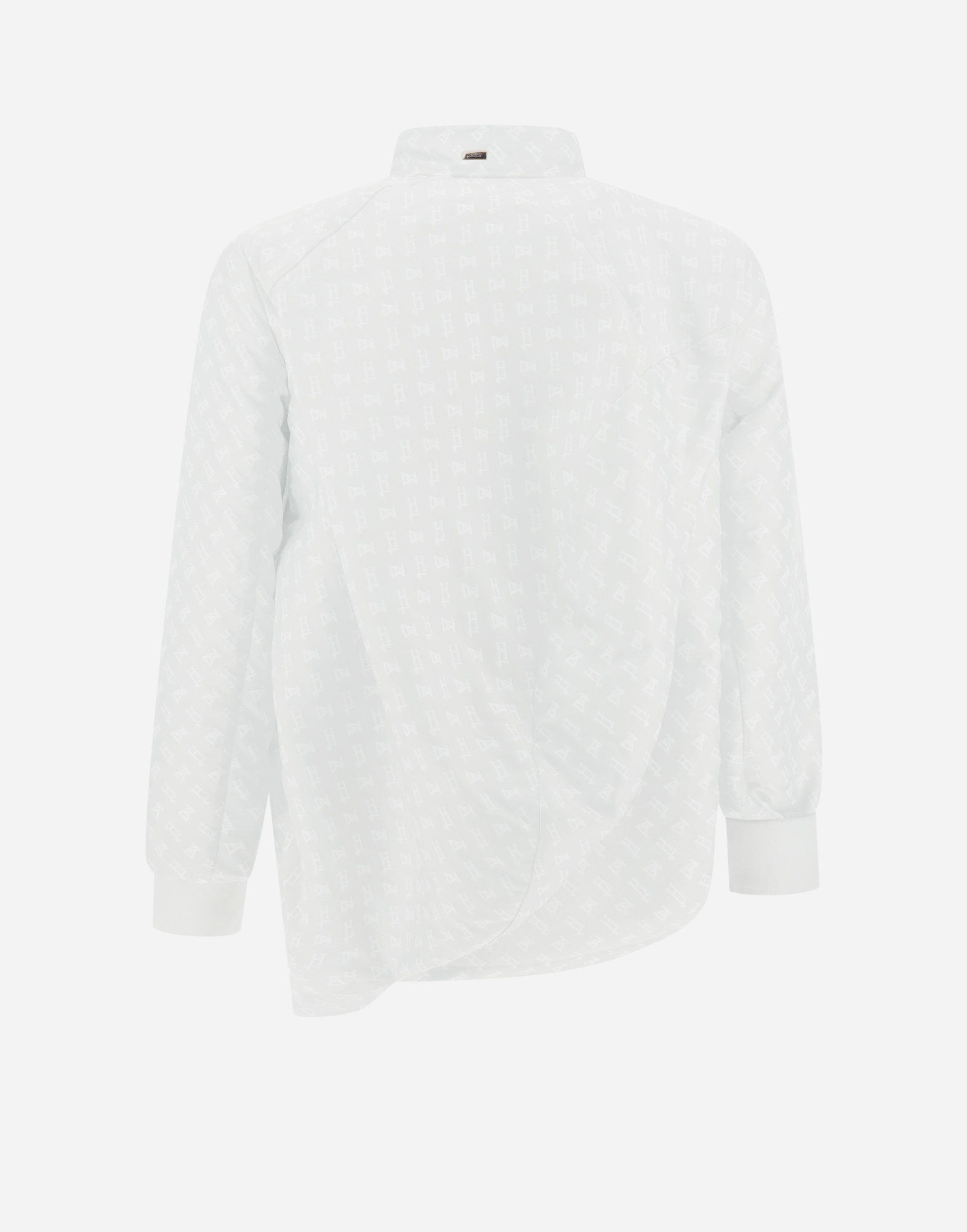 Herno Globe Bomber Jacket In Photocromatic Monogram In White