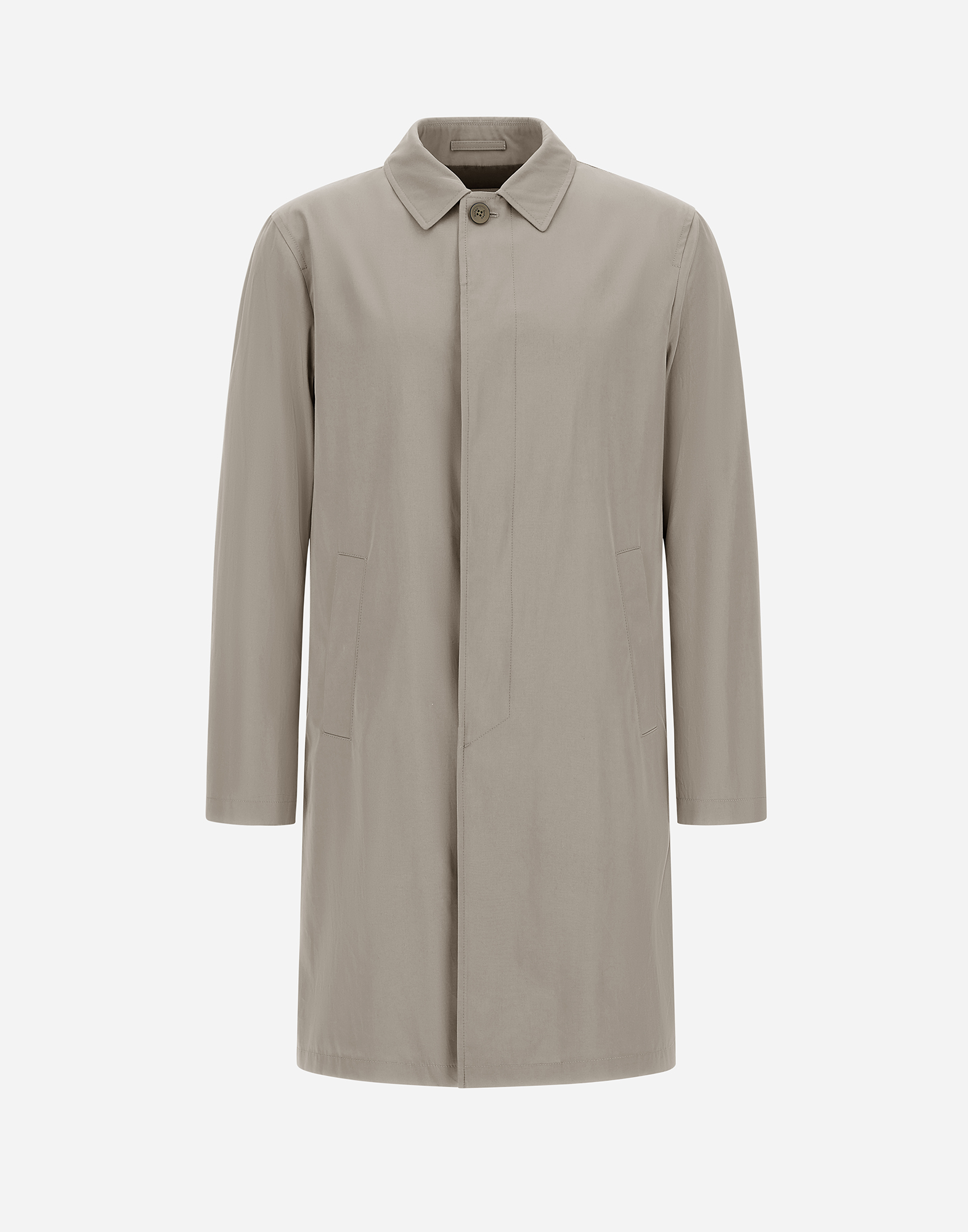 Herno Raincoat In Dean In Dove Grey