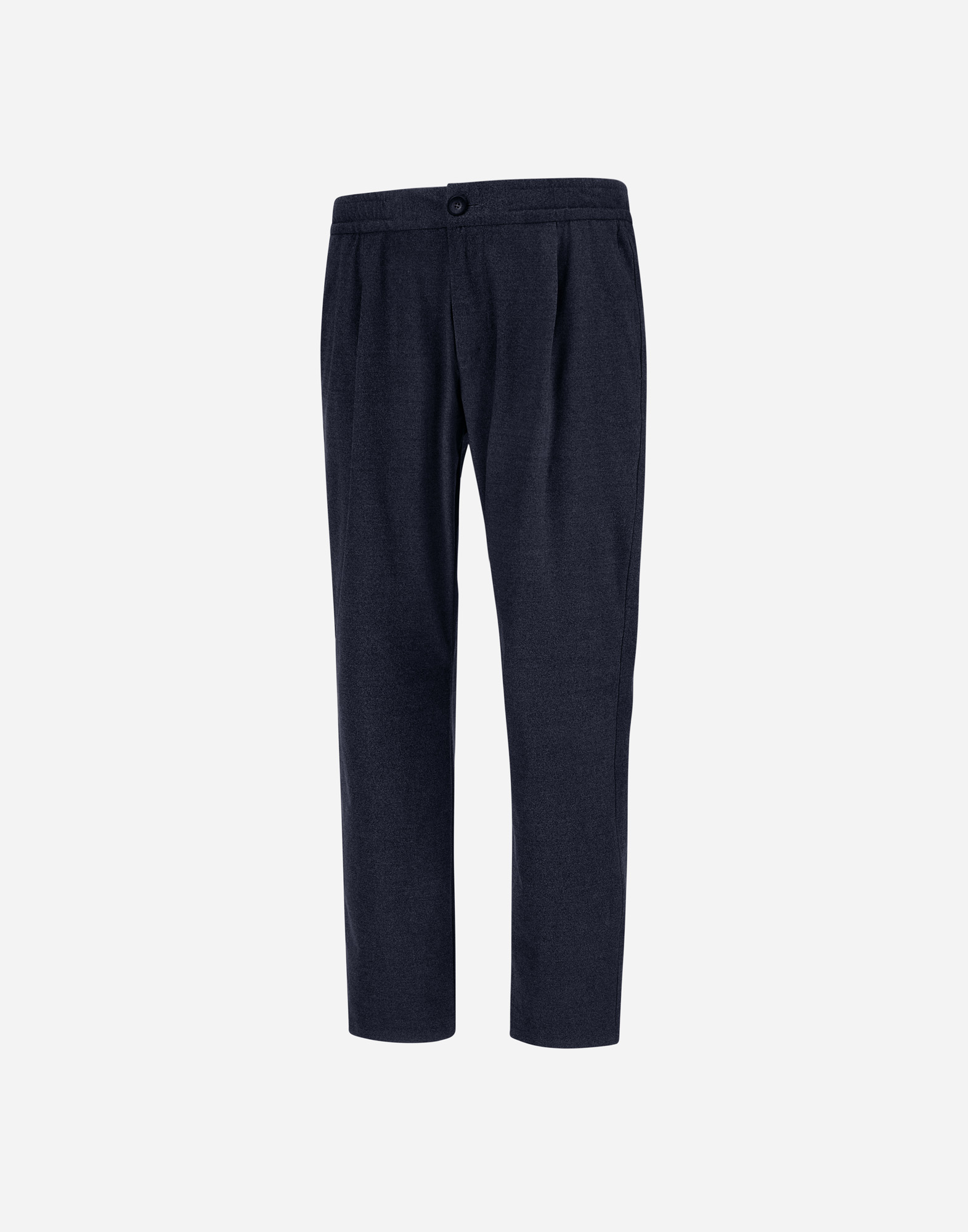 Herno Resort Trousers In Melange Suede Effect