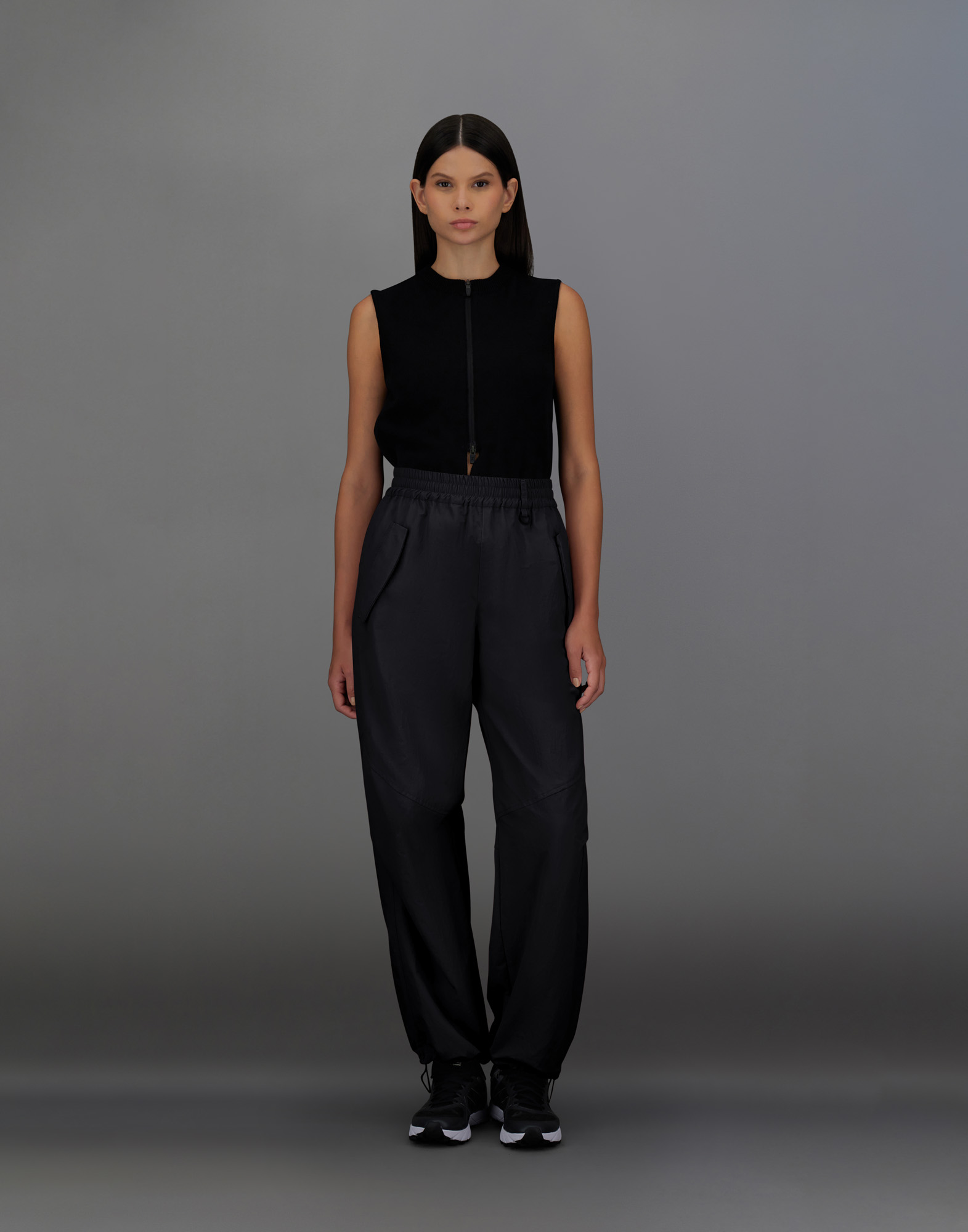 Herno Laminar Trousers In Organic-tech Feel In Black