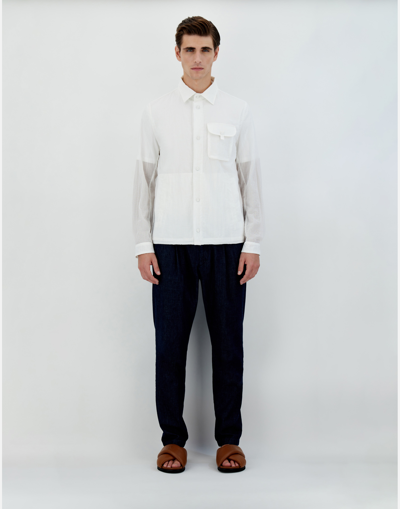 Herno 3d Ripstop シャツ In White
