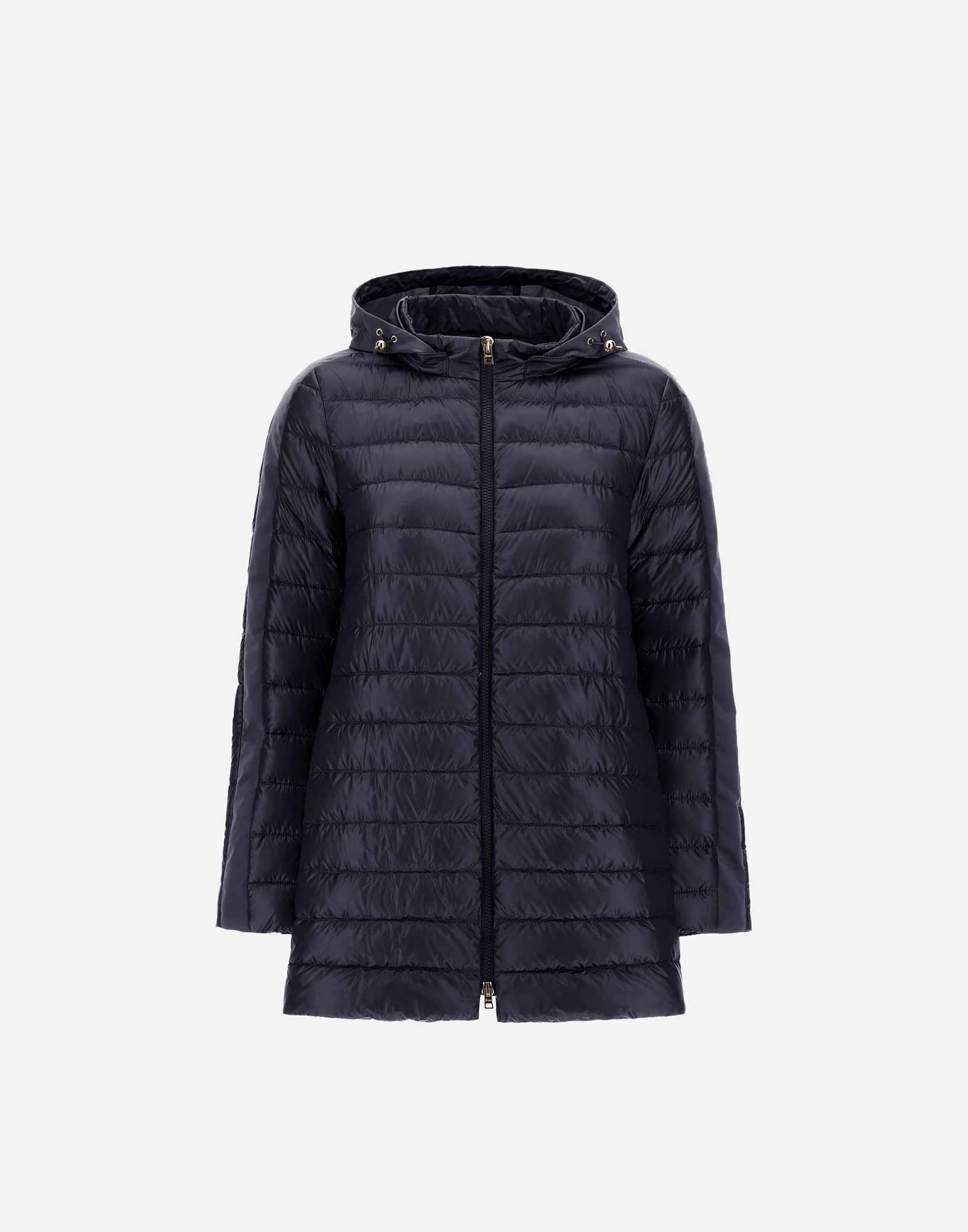 Herno A-shape Jacket In Nylon Ultralight And Techno Taffeta In Blu Navy
