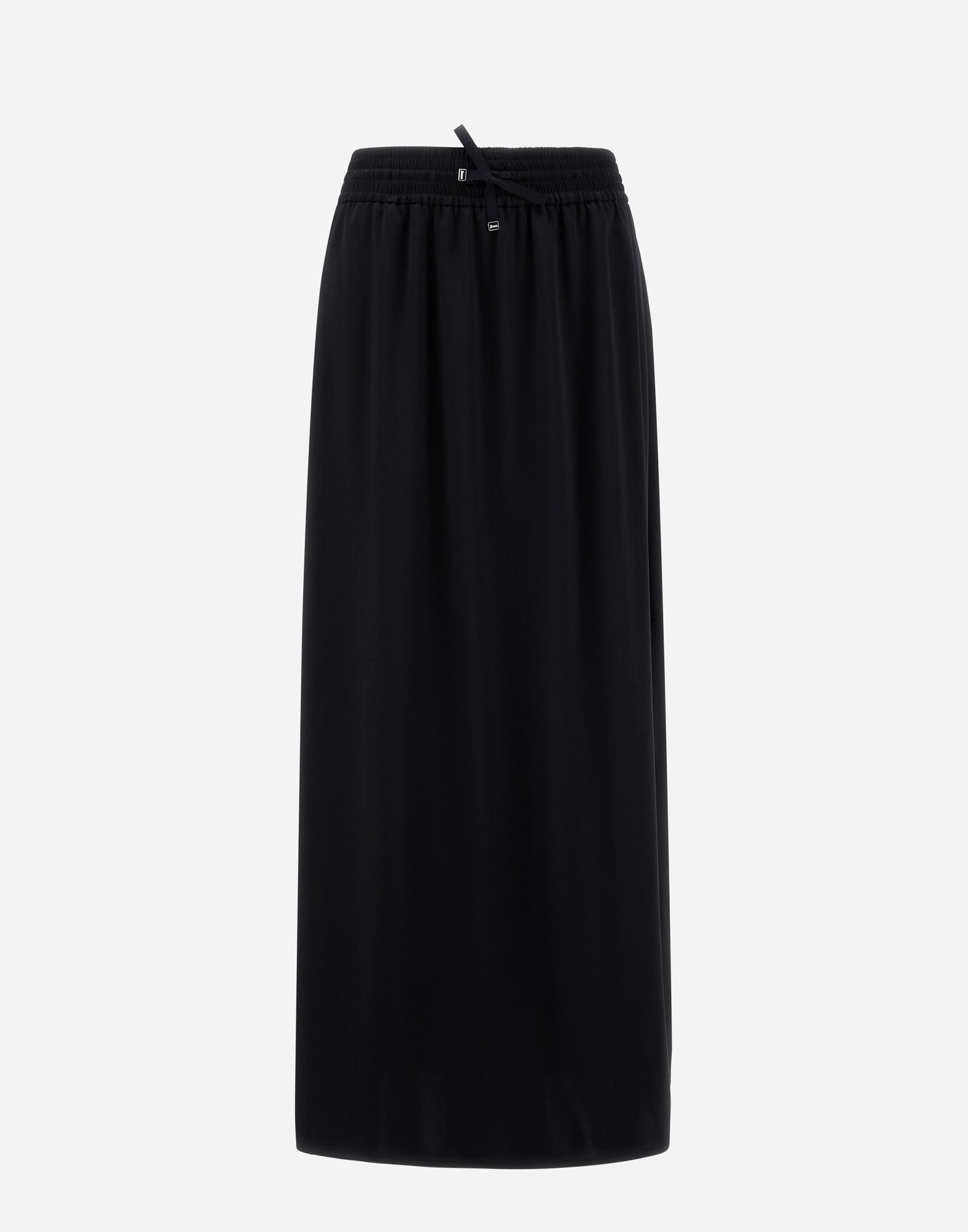 Herno Casual Satin Skirt In Black