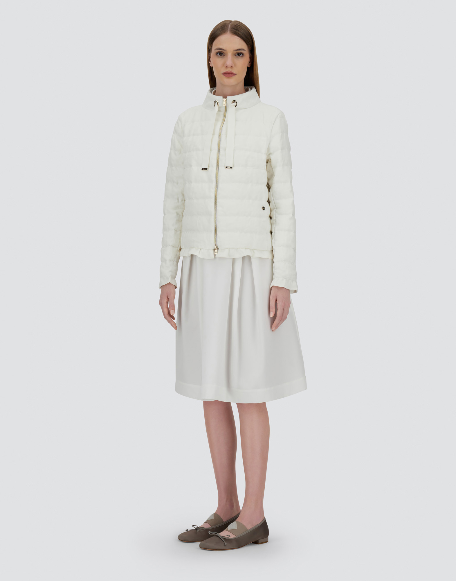 Shop Herno New Lino Jacket In White