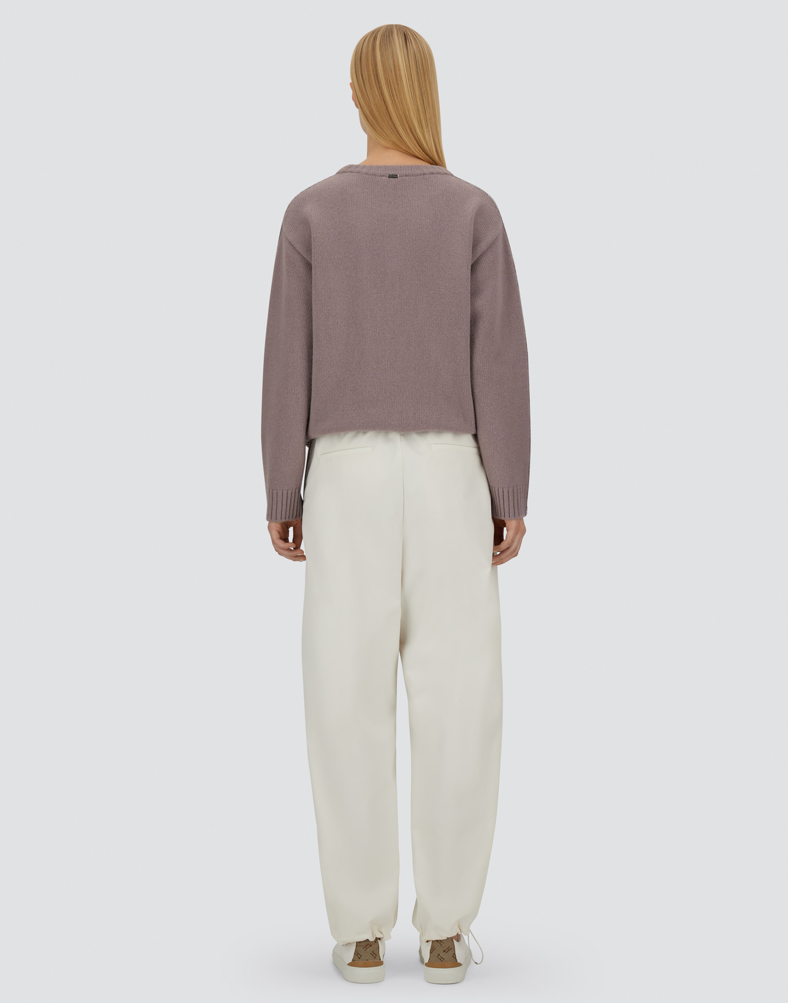 Herno Resort Trousers In Cotton Feel With Drawstring