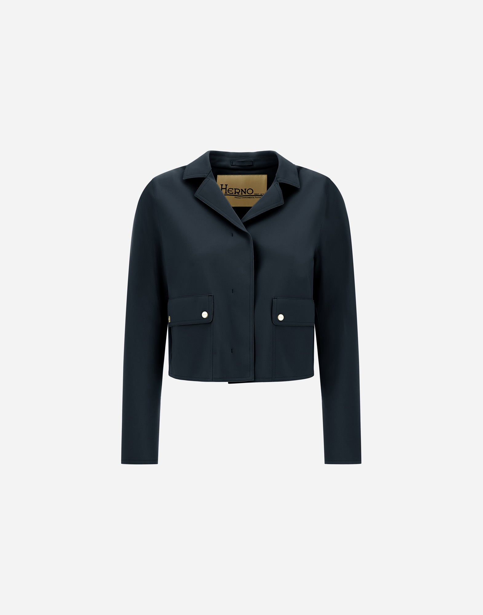 Herno First-act Pef Jacket In Navy Blue