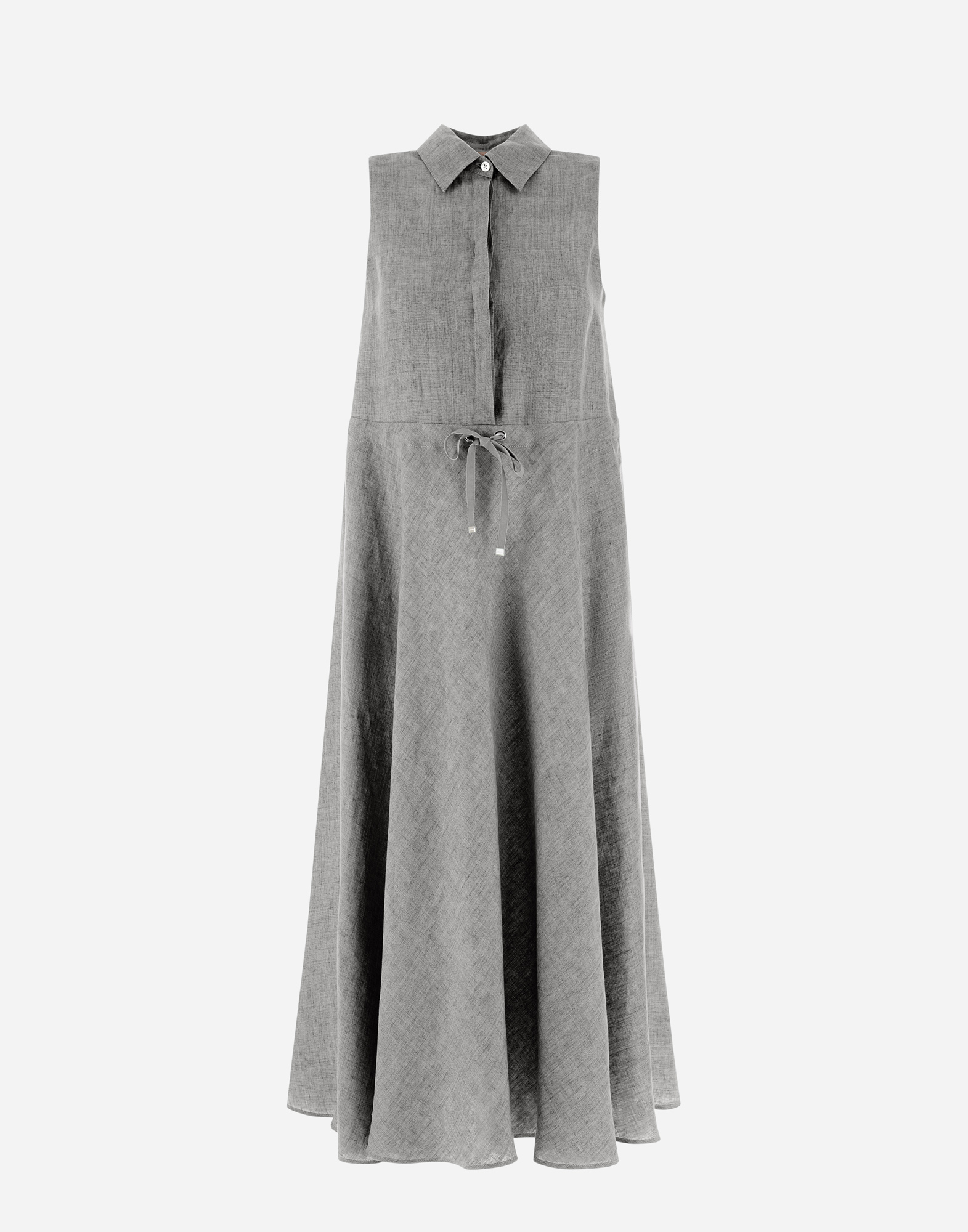 Herno Resort Dress In New Lino In Chantilly