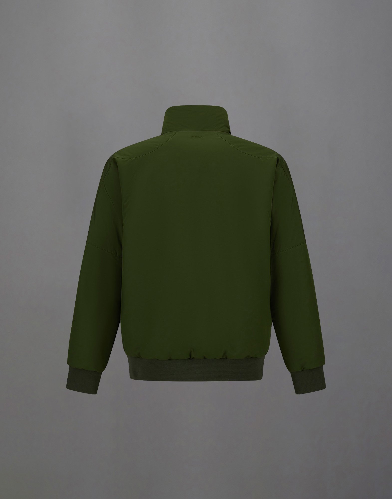 Herno Laminar Bomber Jacket In Organic Tech In Green
