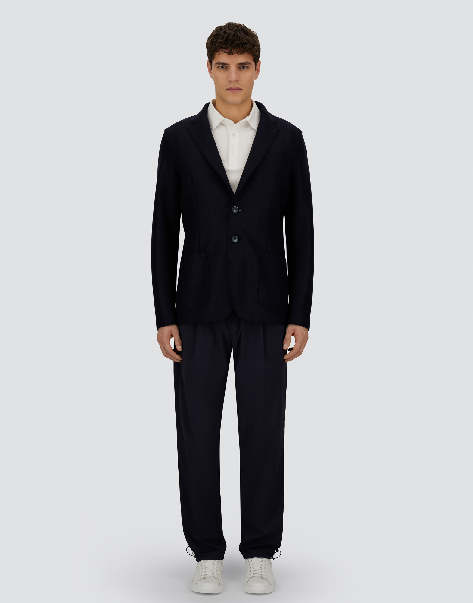 Herno Resort Blazer In Felted Wool