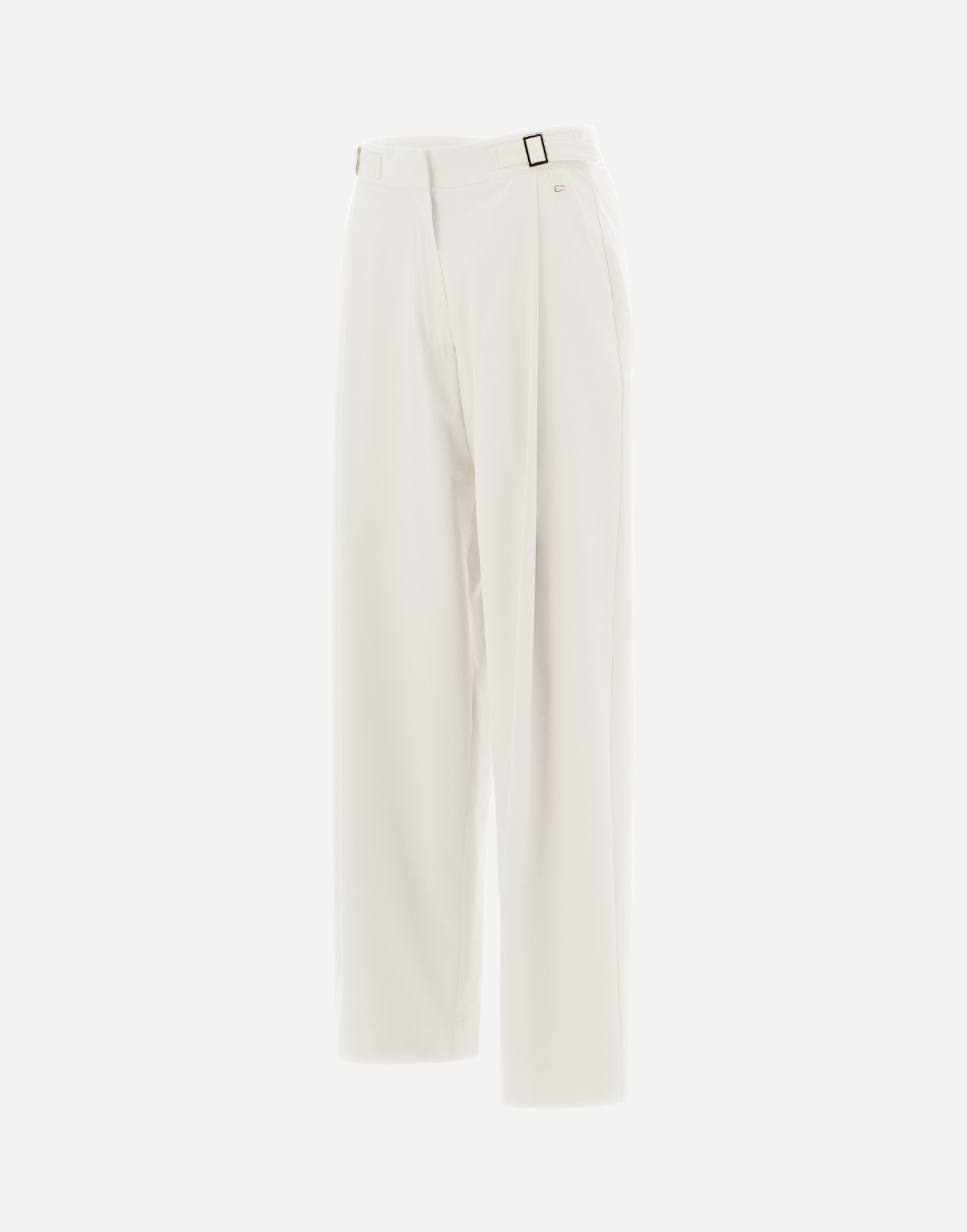Herno Structures Nylon Trousers In White