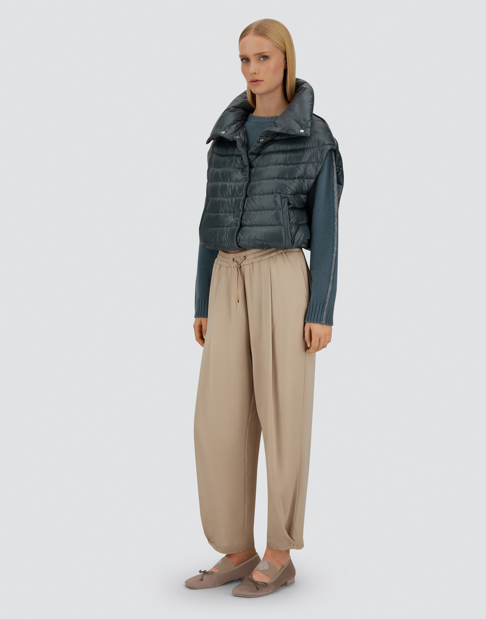 Herno Resort Vest In Nylon Ultralight In Blue