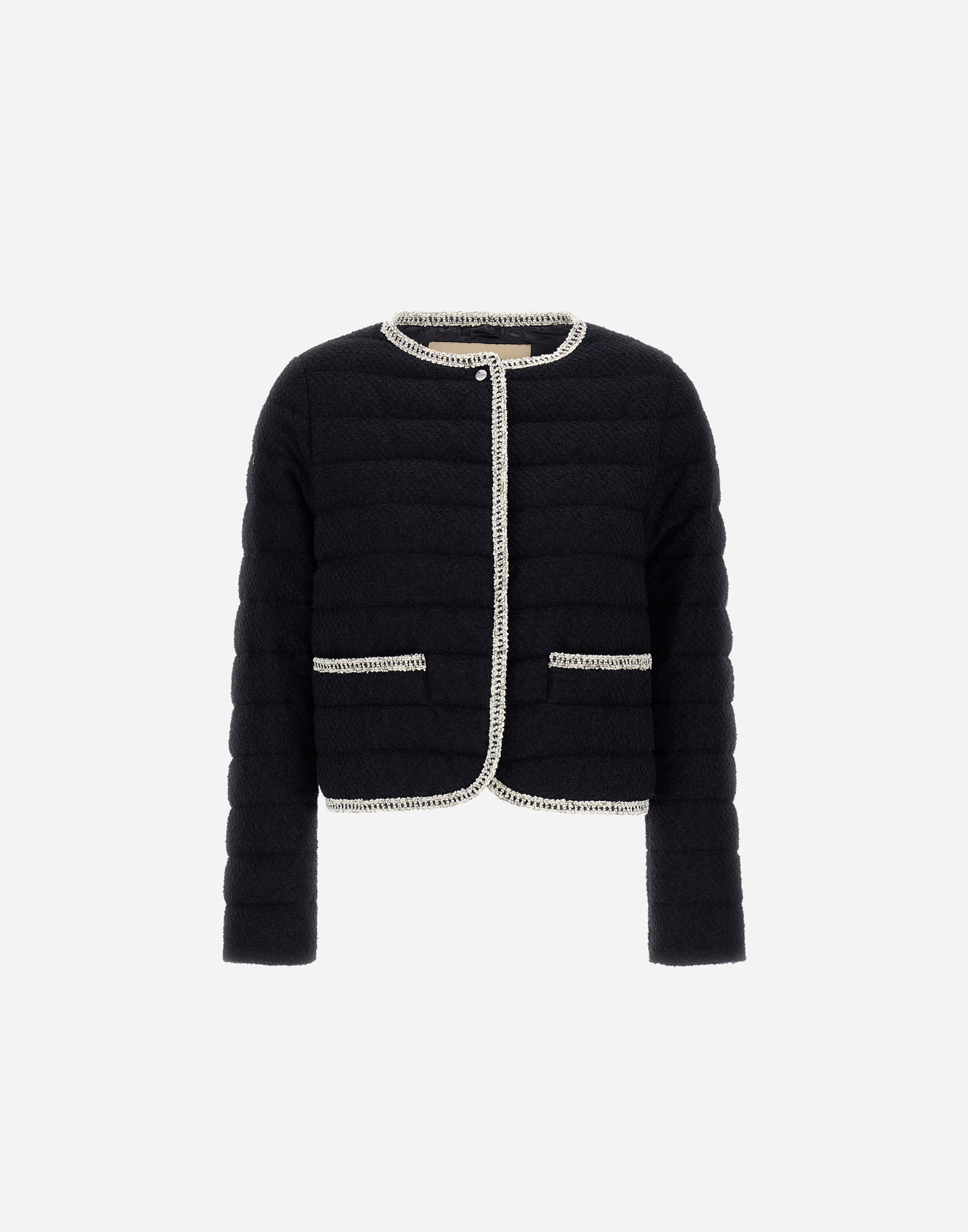 Herno Jacket In Bright Bouclé In Black