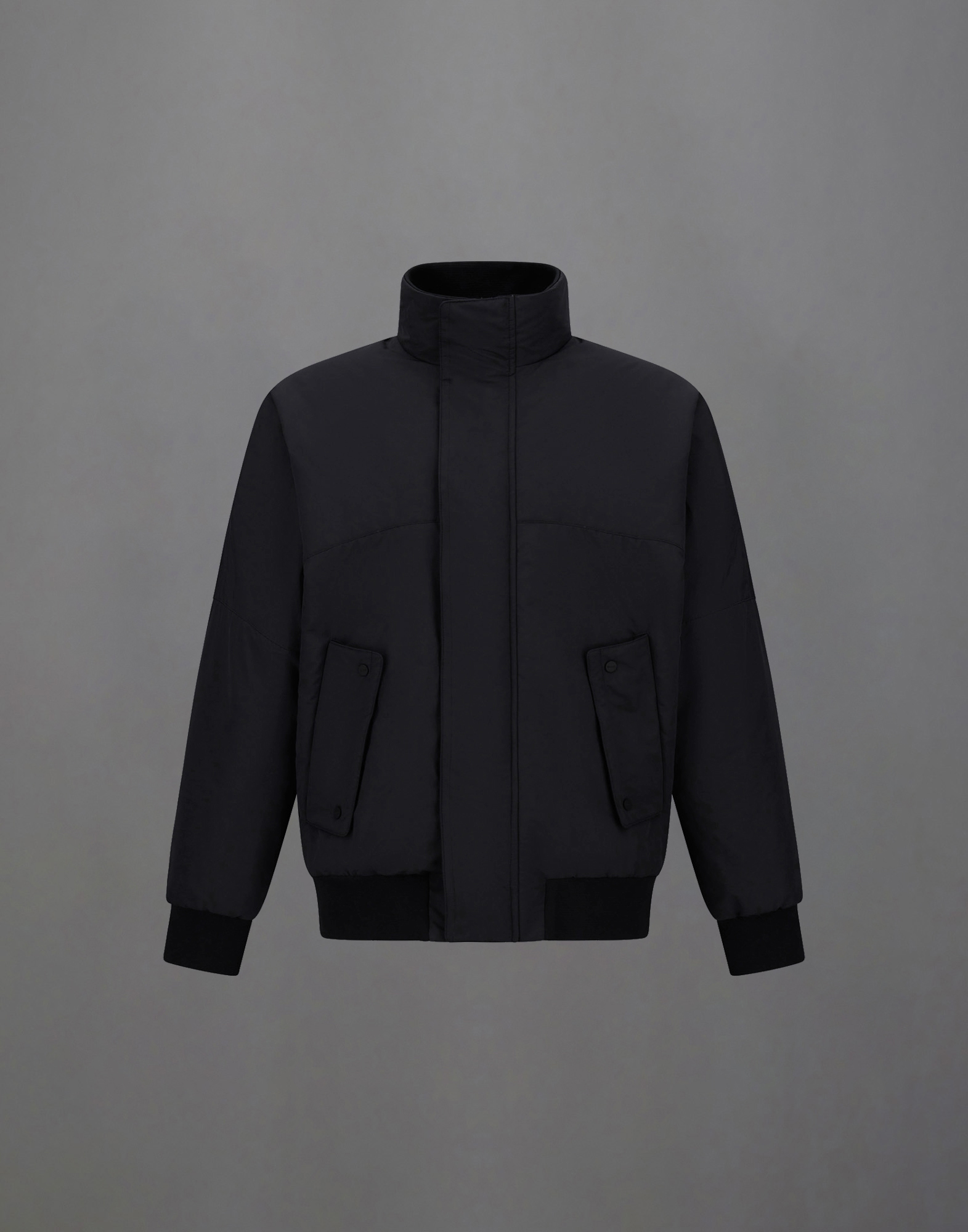 Herno Laminar Bomber Jacket In Organic Tech In Black