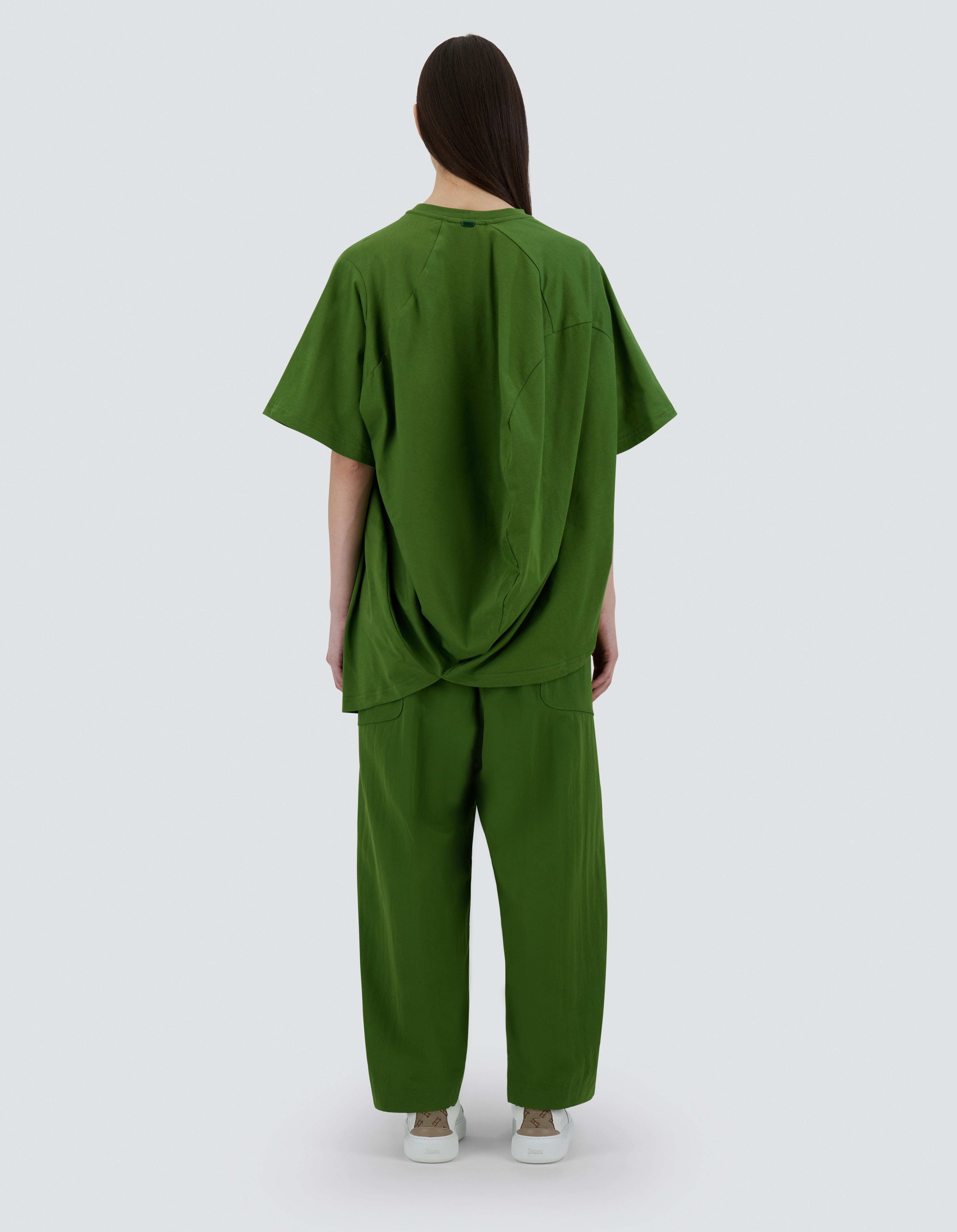 Herno Globe Sweater In Eco Jersey In Garden Green