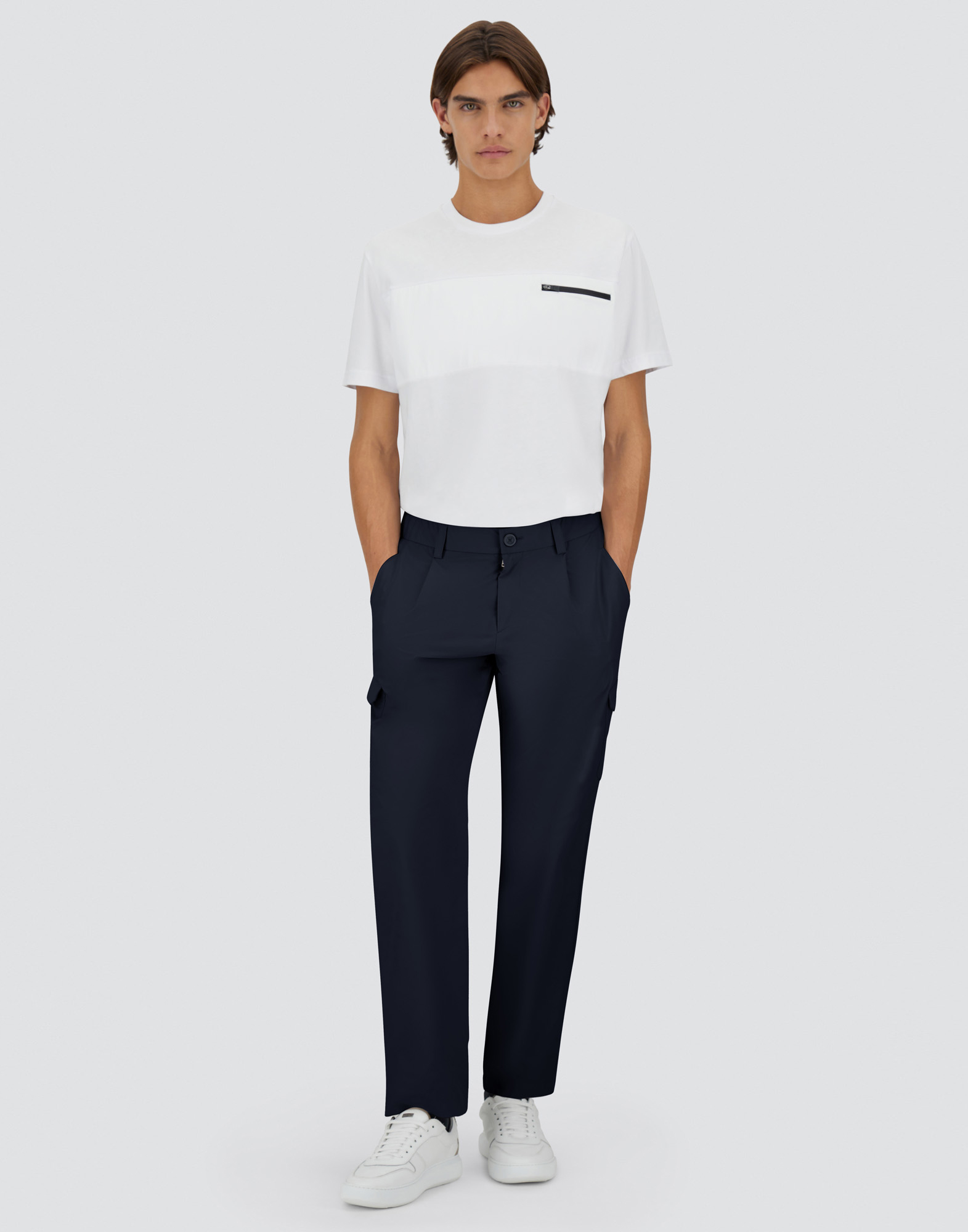 Herno Nylon Dive Trousers In Navy Blue