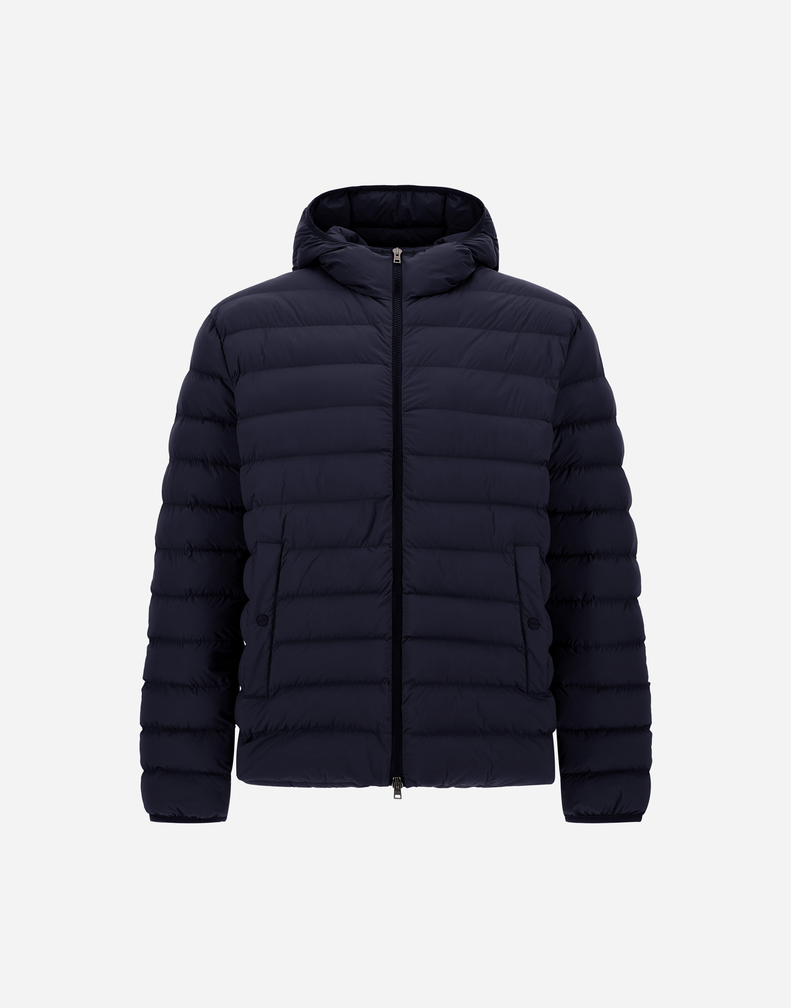 Herno Resort Jacket In Light Stretch Nylon In Blue