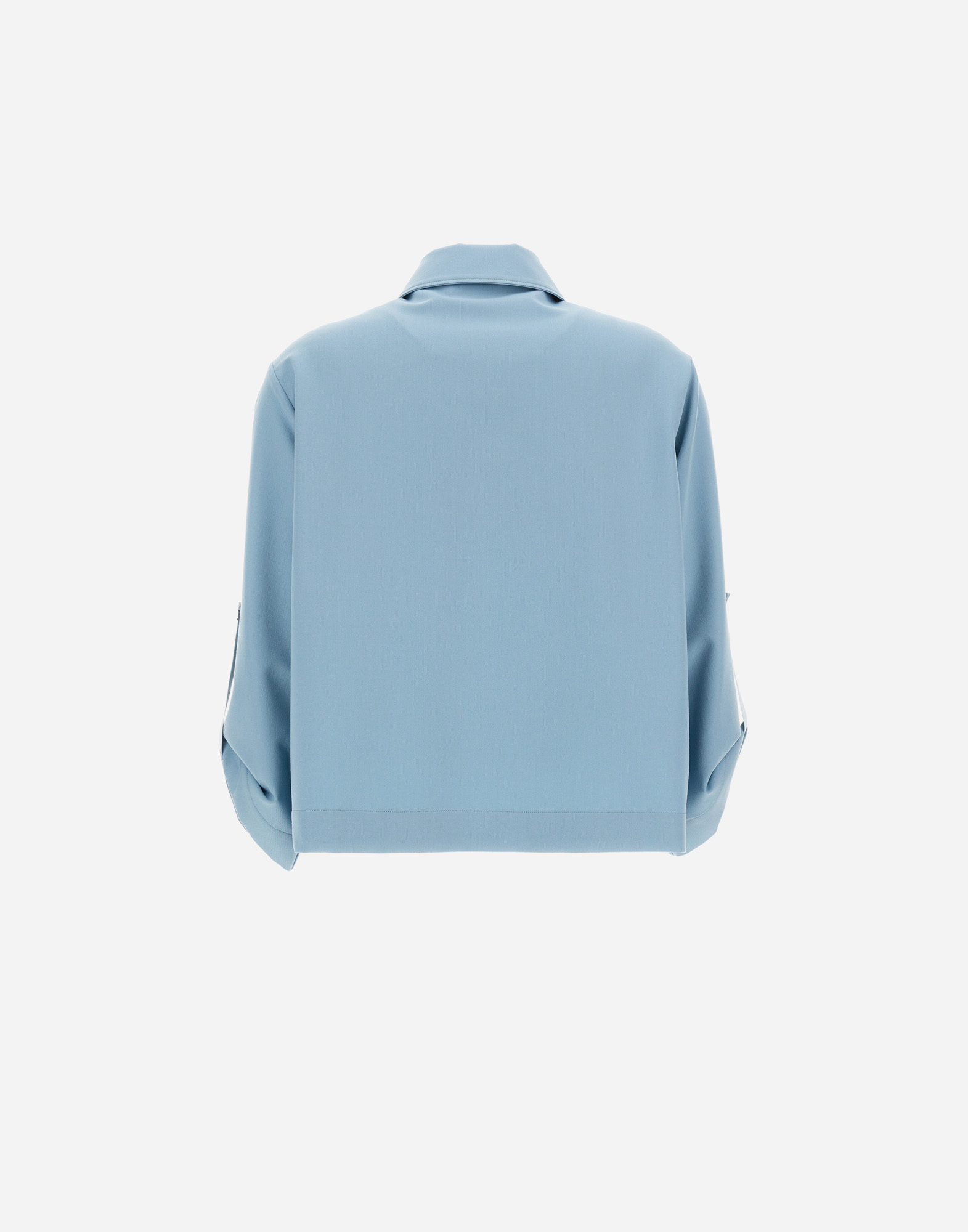 Herno Viscose-effect Shacket In Light Blue