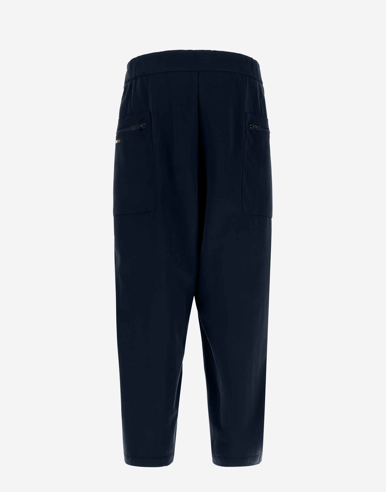 Shop Herno Globe Trousers In Recycled Nylon Twill In Blue