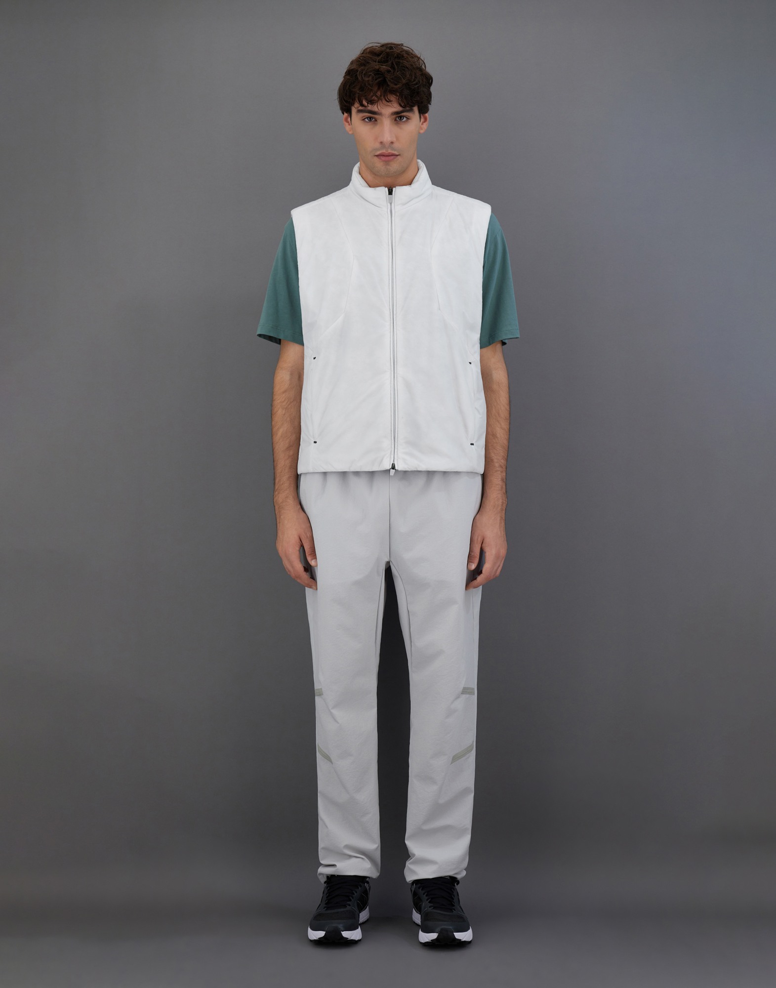 Herno Sleeveless Laminar Jacket In Translucent Ripstop In Ice