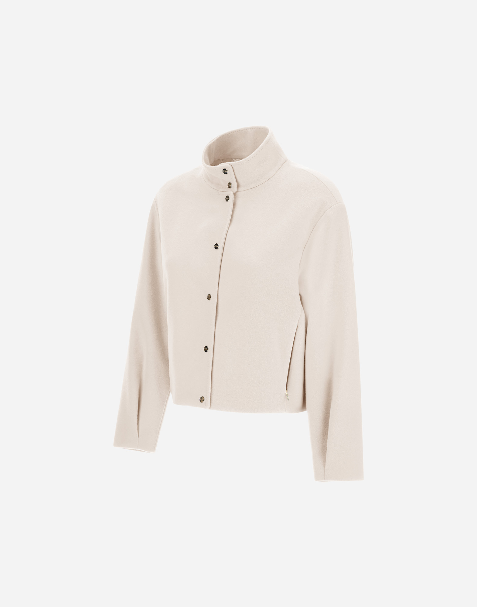 Herno Last Cold Wool Jacket In Cream