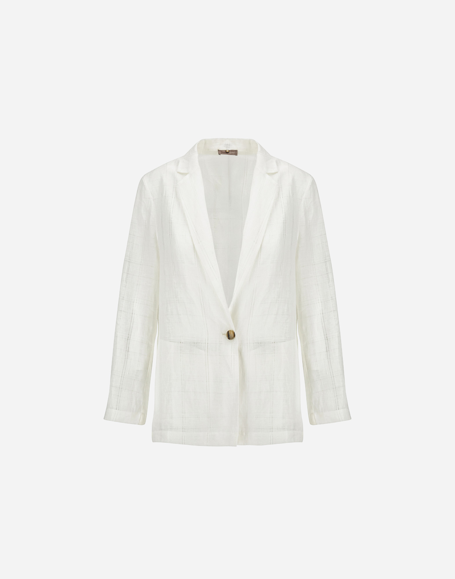 Herno Resort Blazer In Check Linen