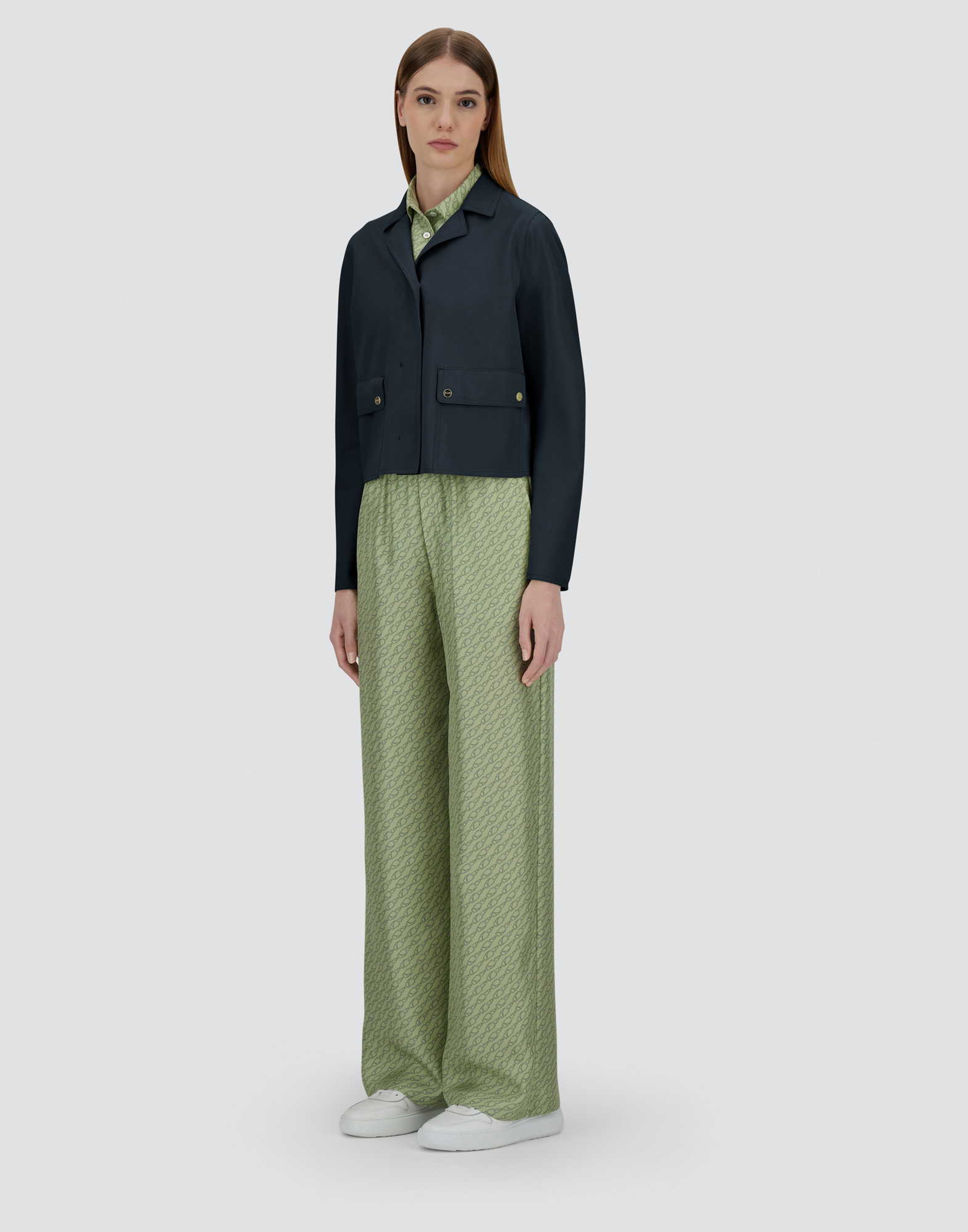 Herno First-act Pef Jacket In Navy Blue